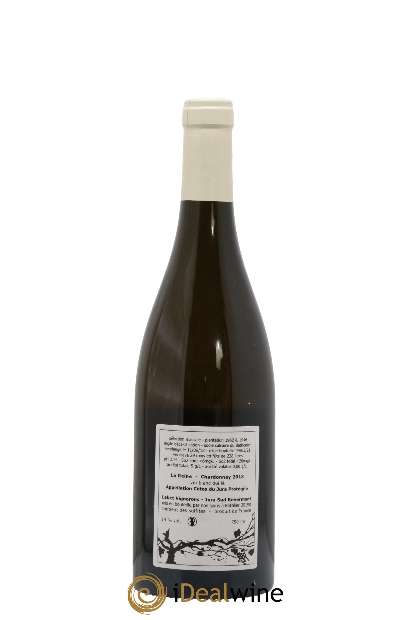 Côtes du Jura Chardonnay La Reine Romain - Julien  - Charline Labet 2018 - Lot of 1 bottle - 1