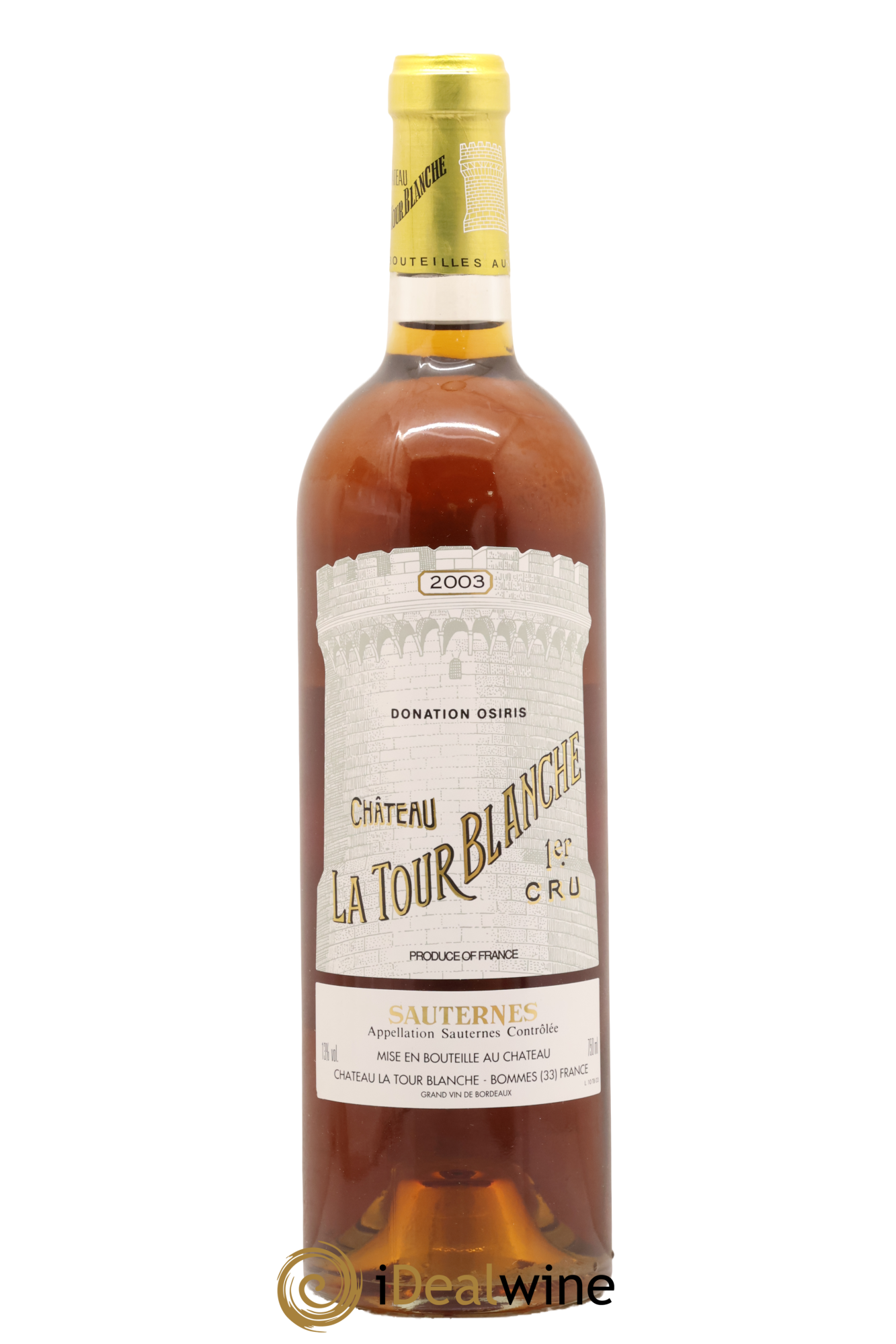 Château la Tour Blanche 1er Grand Cru Classé 2003 - Lot de 1 bouteille - 0