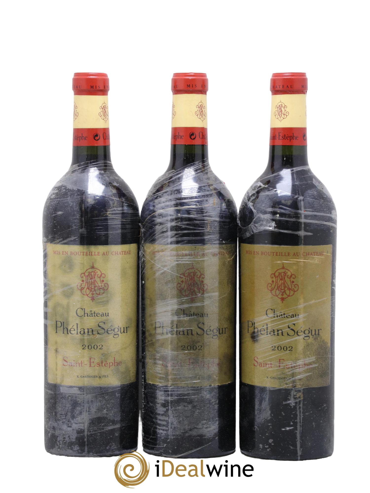 Château Phélan Ségur 2002 - Posten von 3 Flaschen - 0