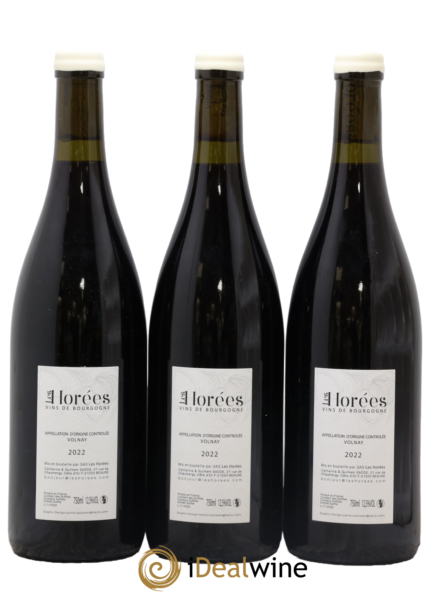 Volnay Sur Roche Les Horées 2022 - Lot de 3 bouteilles - 1