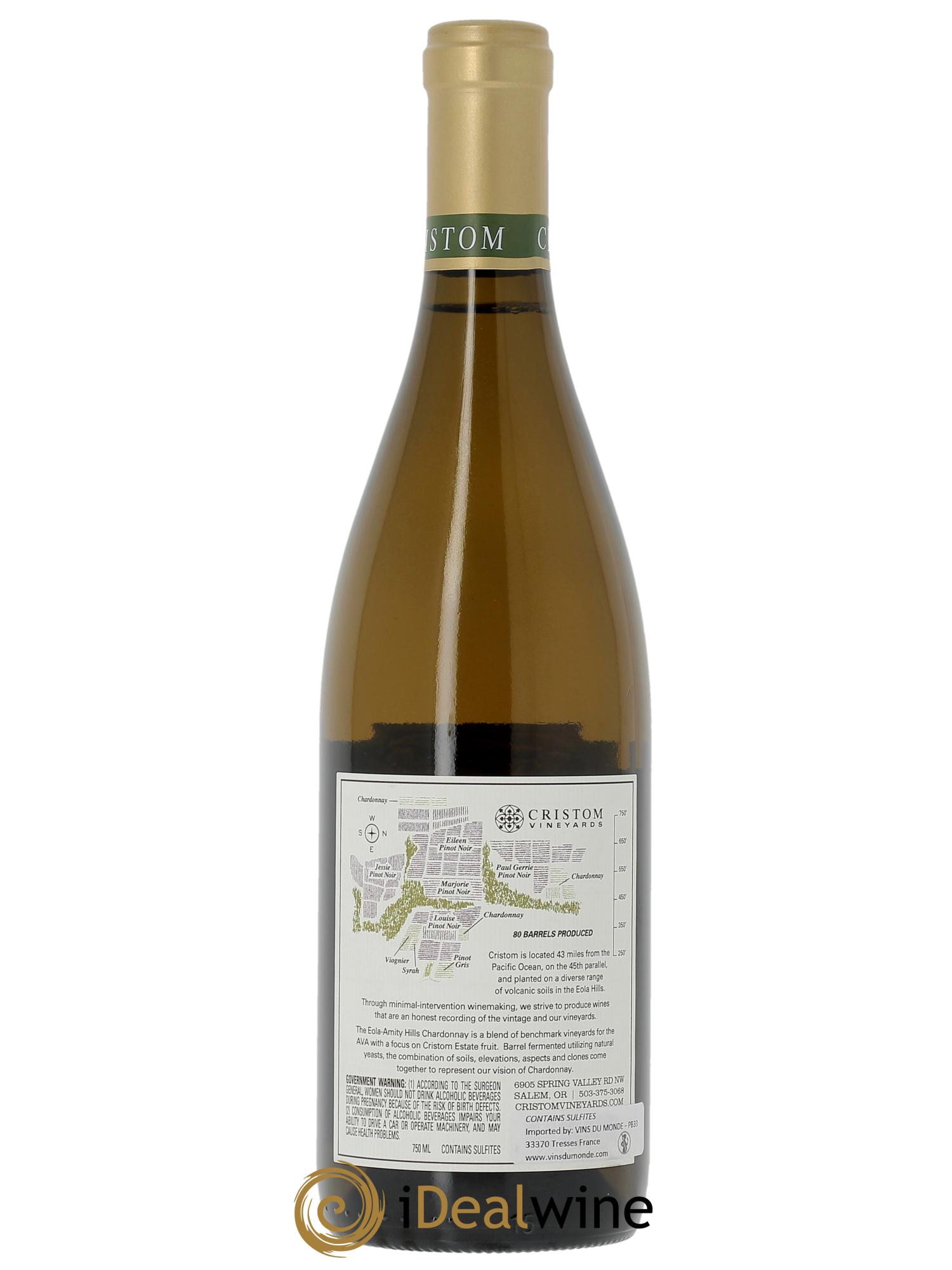 Willamette Valley Eola Amity Hills Chardonnay Cristom Vineyards  2020 - Lotto di 1 bottiglia - 1