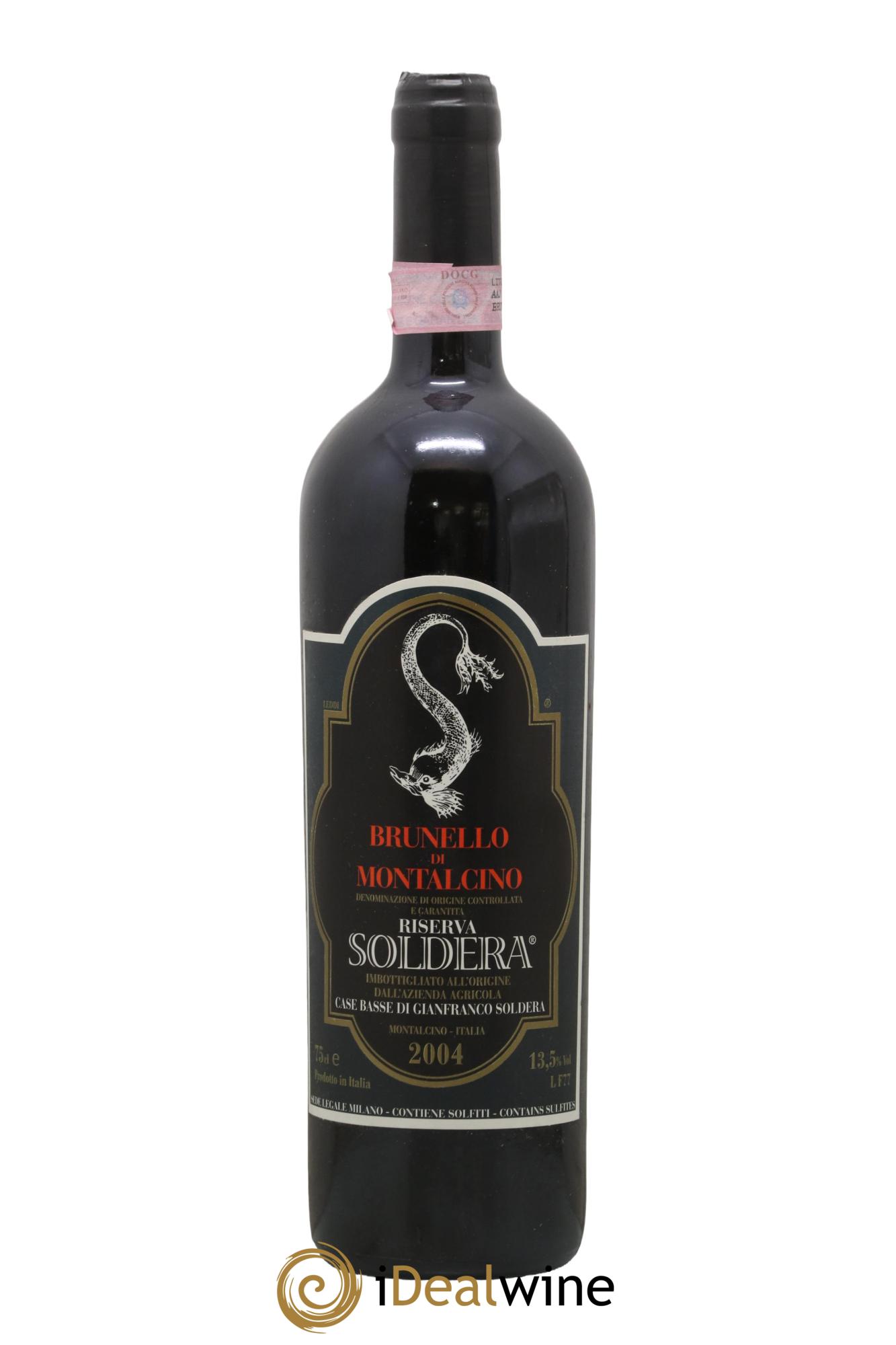 Brunello di Montalcino DOCG Riserva Soldera Case Basse - Gianfranco Soldera 2004 - Lot de 1 bouteille - 0