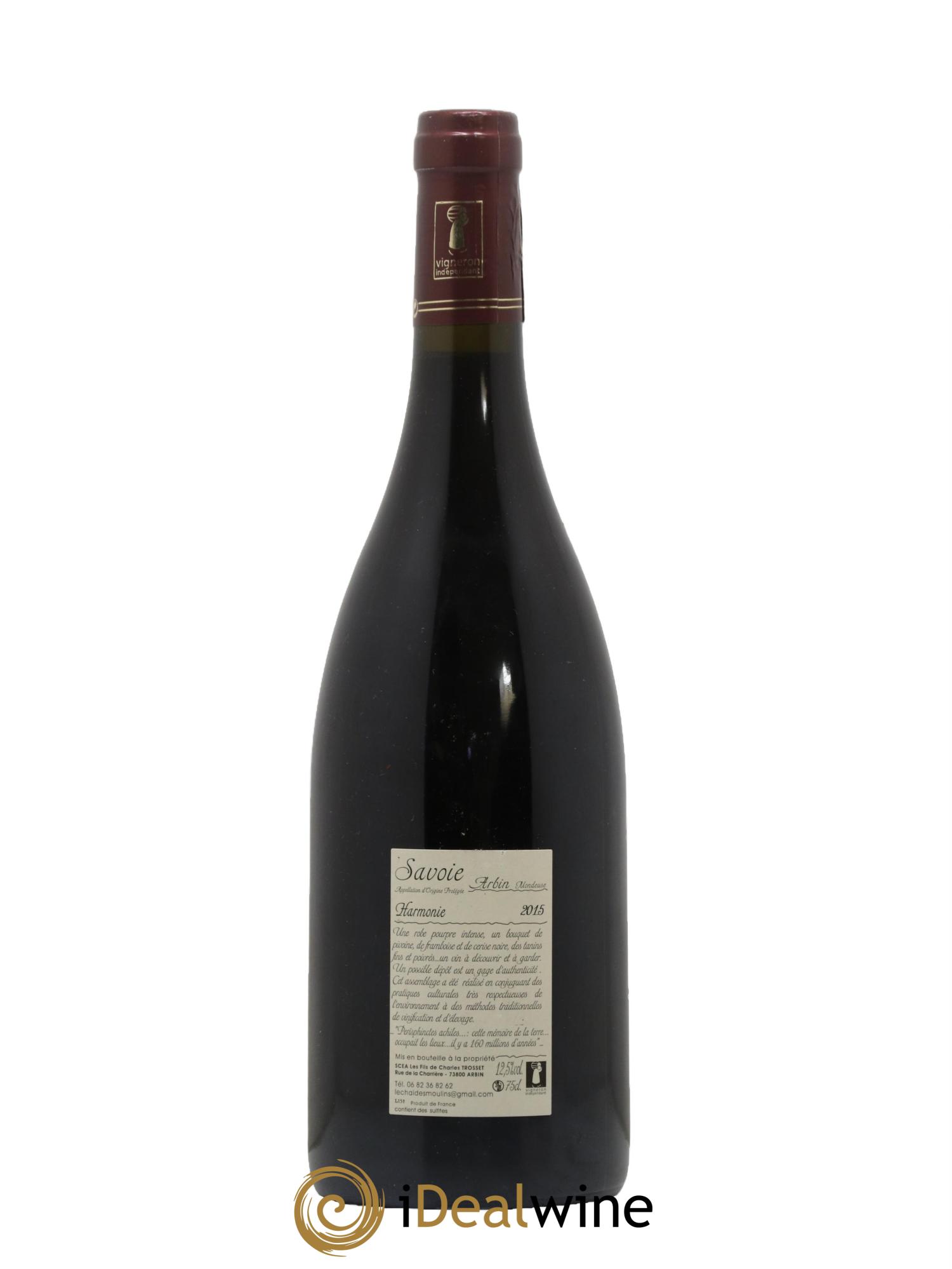 Vin de Savoie Arbin Harmonie Trosset 2015 - Lot de 1 bouteille - 1