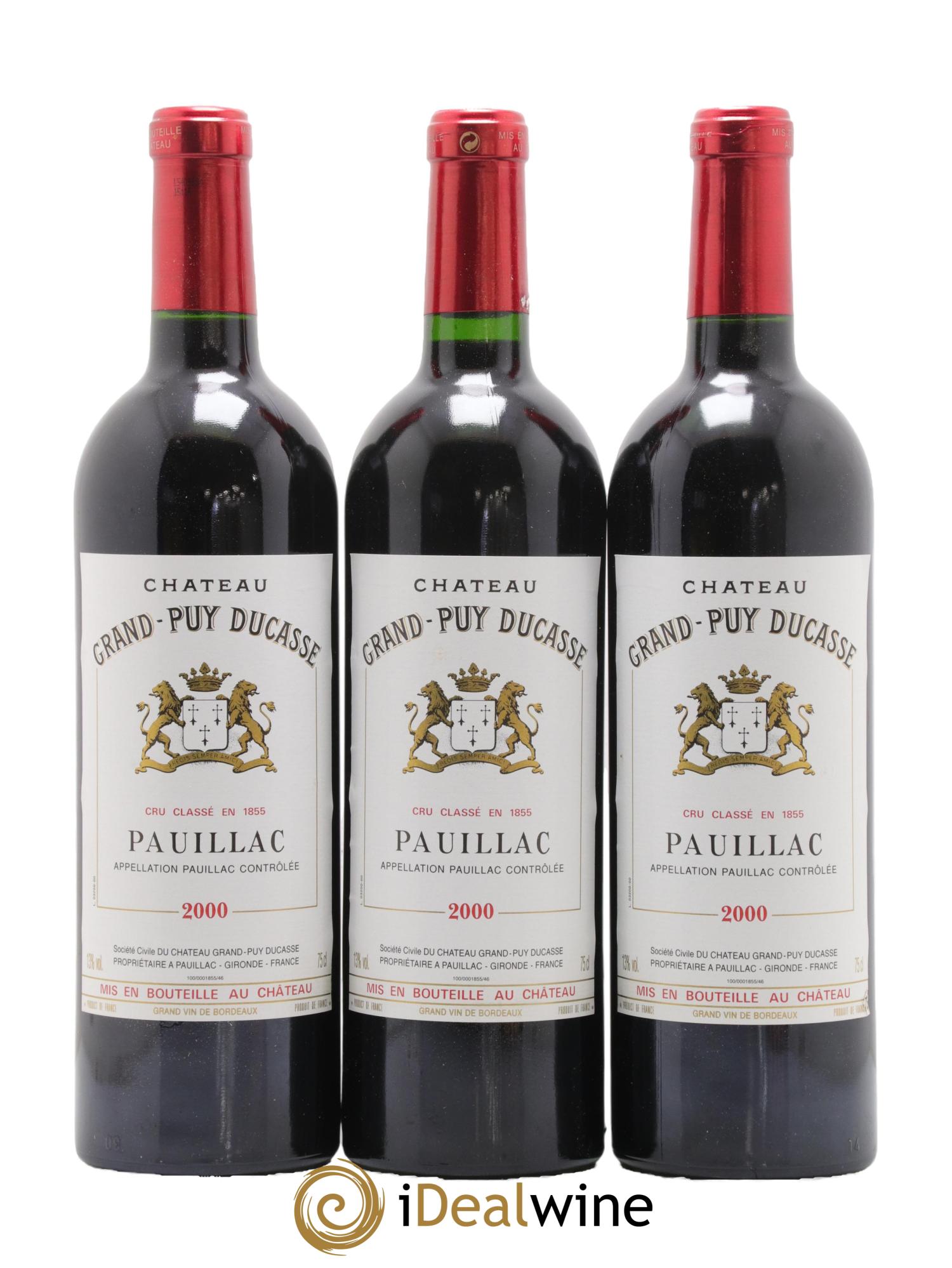 Château Grand Puy Ducasse 5ème Grand Cru Classé 2000 - Posten von 12 Flaschen - 1