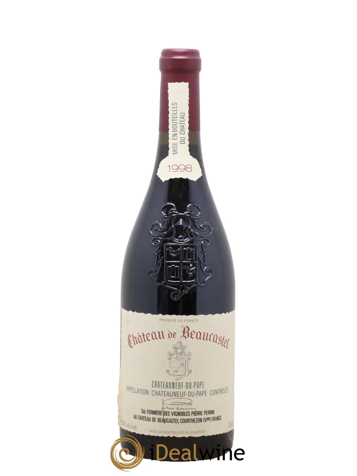 Châteauneuf-du-Pape Château de Beaucastel Famille Perrin 1998 - Lotto di 1 bottiglia - 0