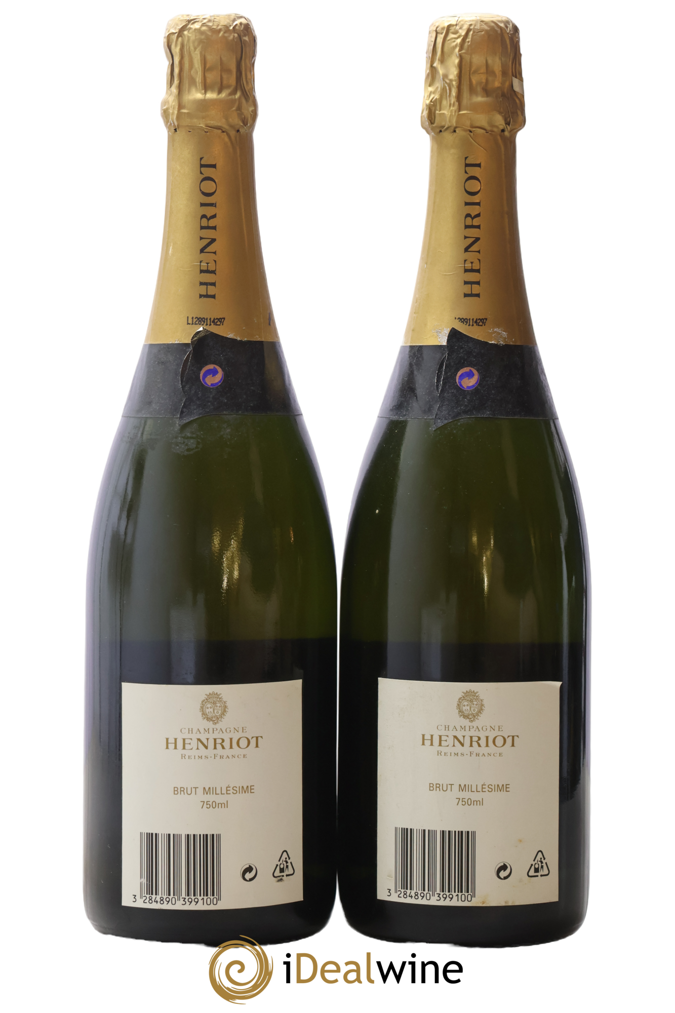 Brut Millésimé Henriot 1989 - Lot de 2 bouteilles - 1