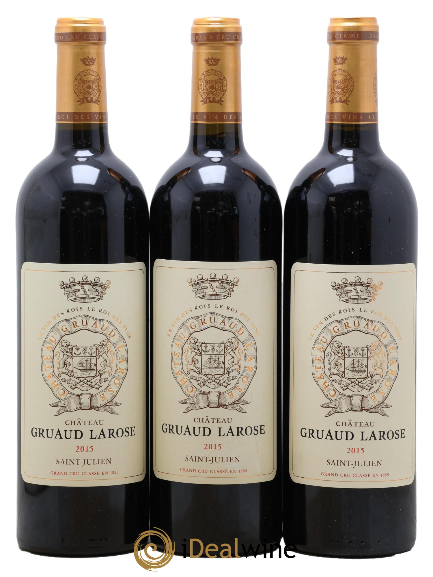 Château Gruaud Larose 2ème Grand Cru Classé 2015 - Lot of 3 bottles - 0