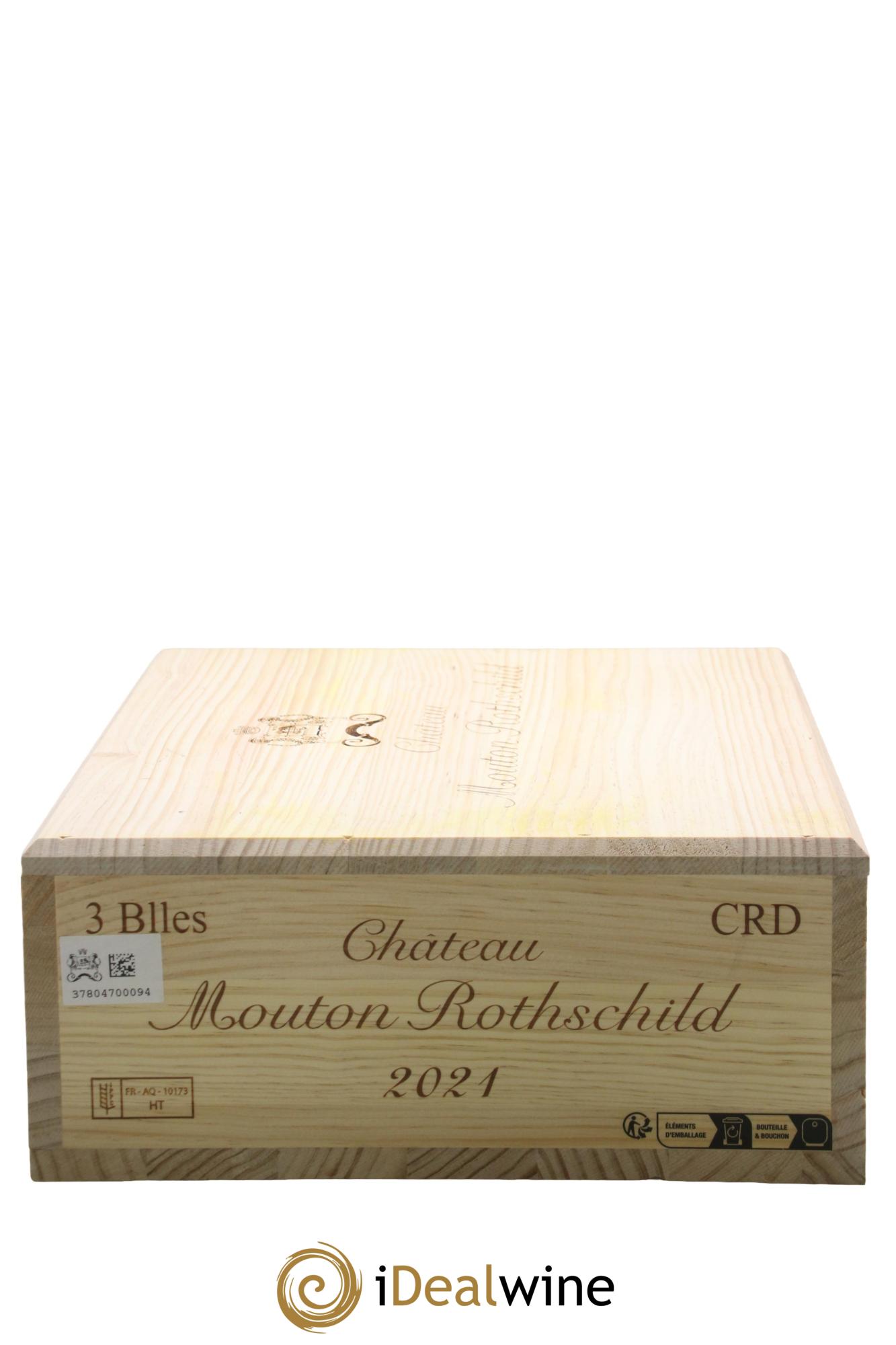 Château Mouton Rothschild 1er Grand Cru Classé 2021 - Posten von 3 Flaschen - 3