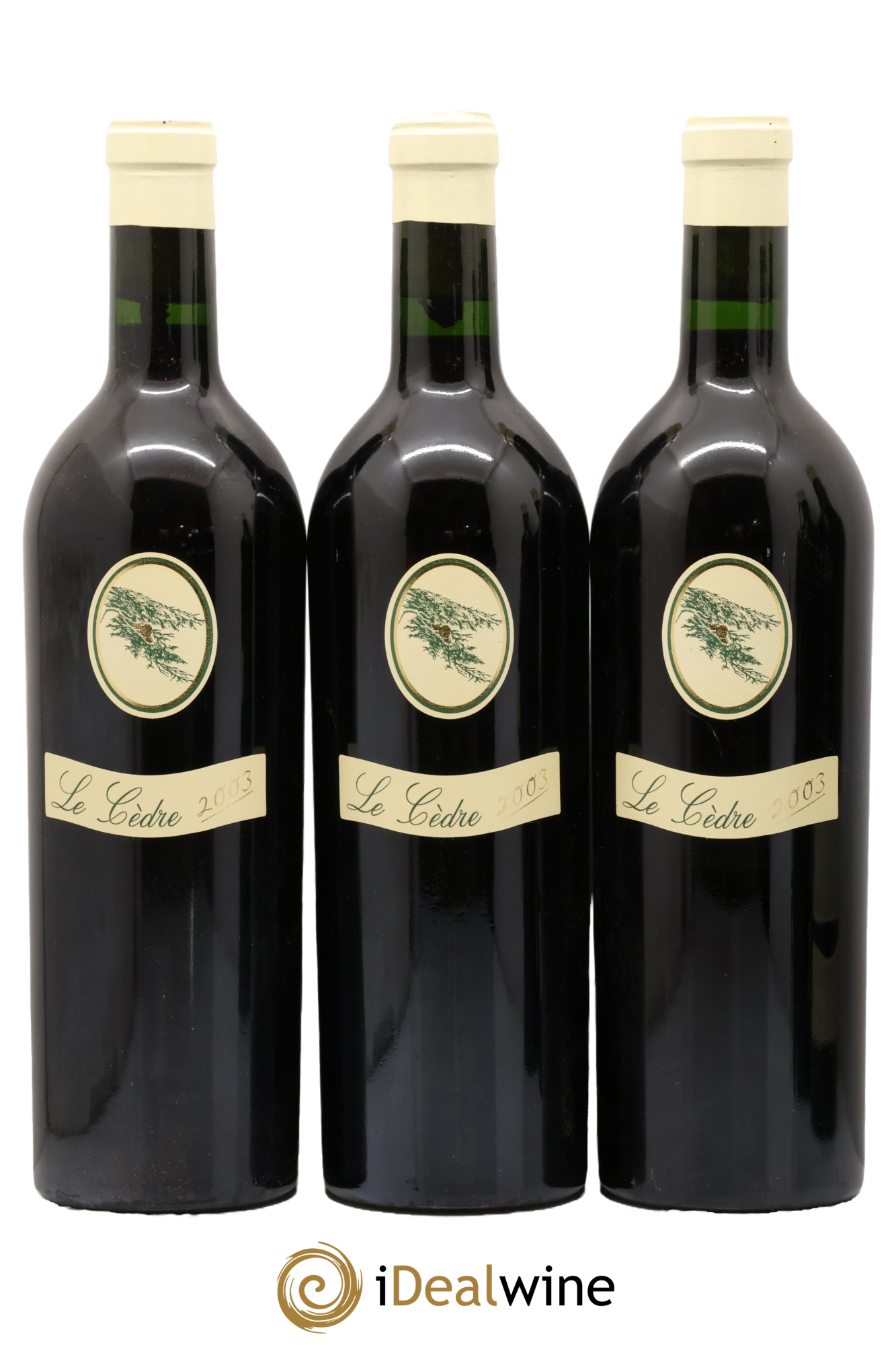 Cahors Château du Cèdre Pascal et Jean-Marc Verhaeghe 2003 - Lot de 3 bouteilles - 0