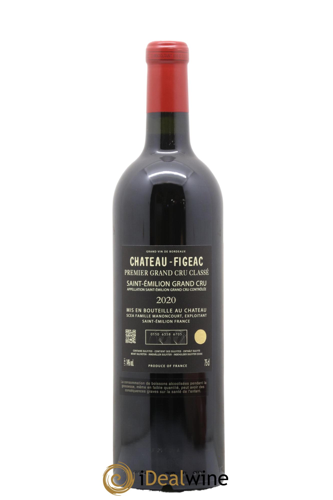 Château Figeac 1er Grand Cru Classé A 2020 - Lotto di 1 bottiglia - 2