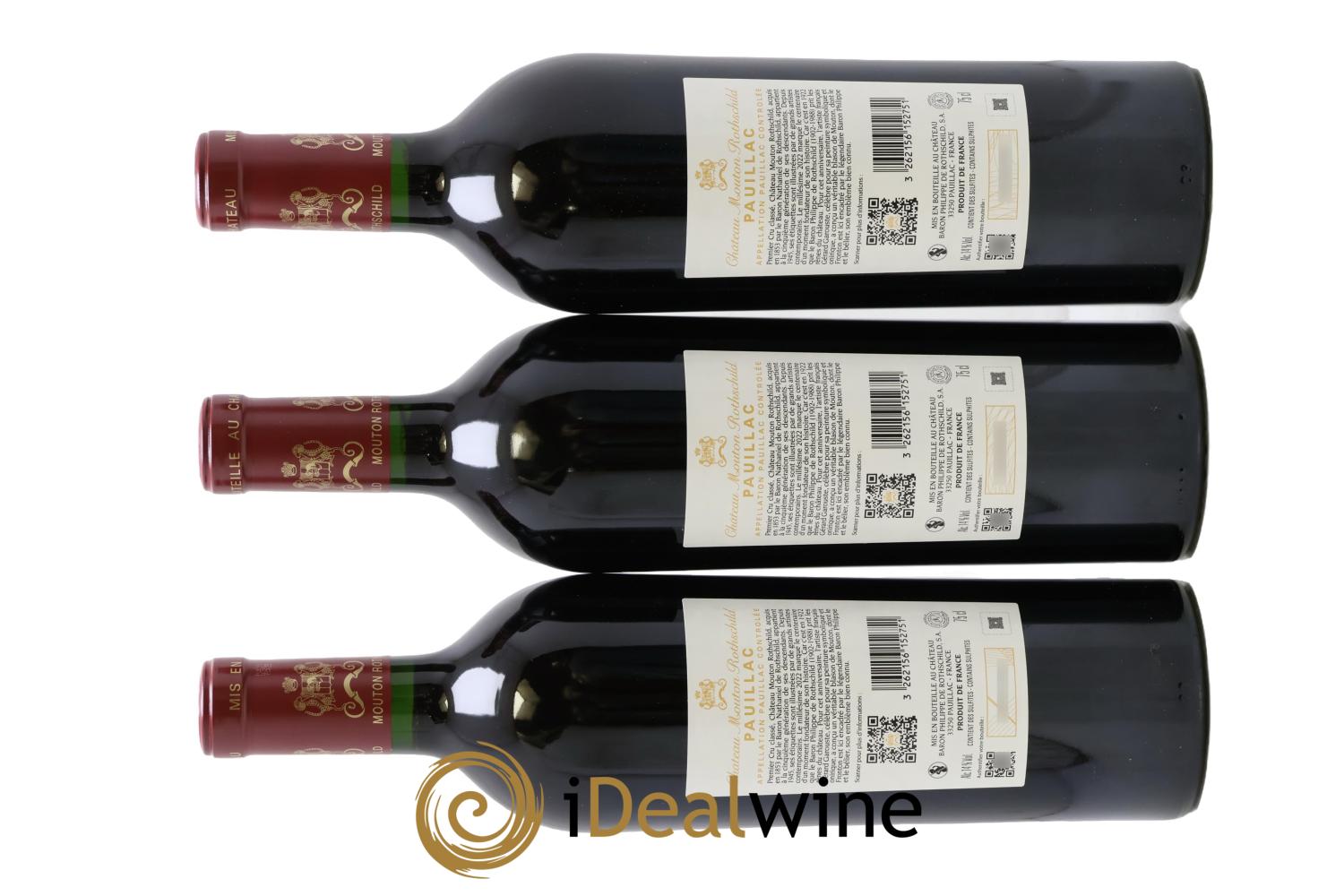 Château Mouton Rothschild 1er Grand Cru Classé 2022 - Lot de 3 bouteilles - 1