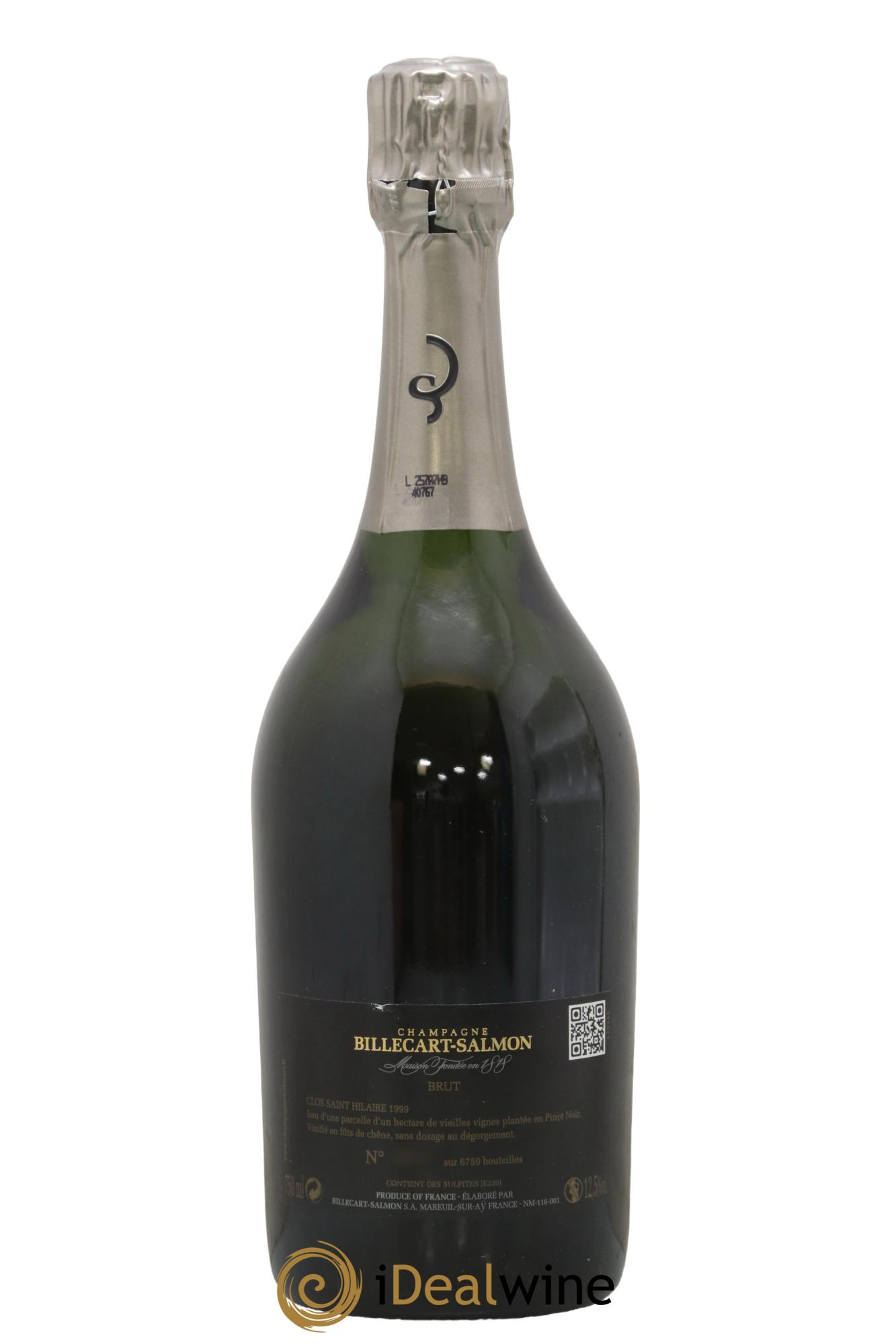 Le Clos Saint-Hilaire  Billecart-Salmon 1999 - Lot of 1 bottle - 1