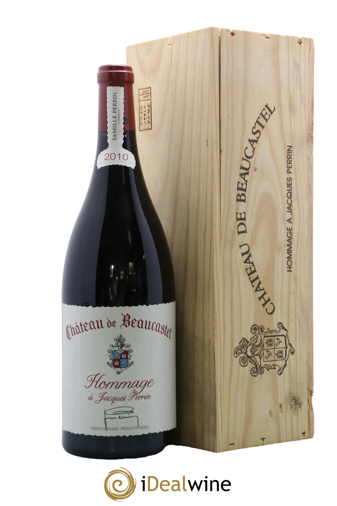 Châteauneuf-du-Pape Château de Beaucastel Hommage à Jacques Perrin Famille Perrin 2010 - Lot de 1 magnum - 0