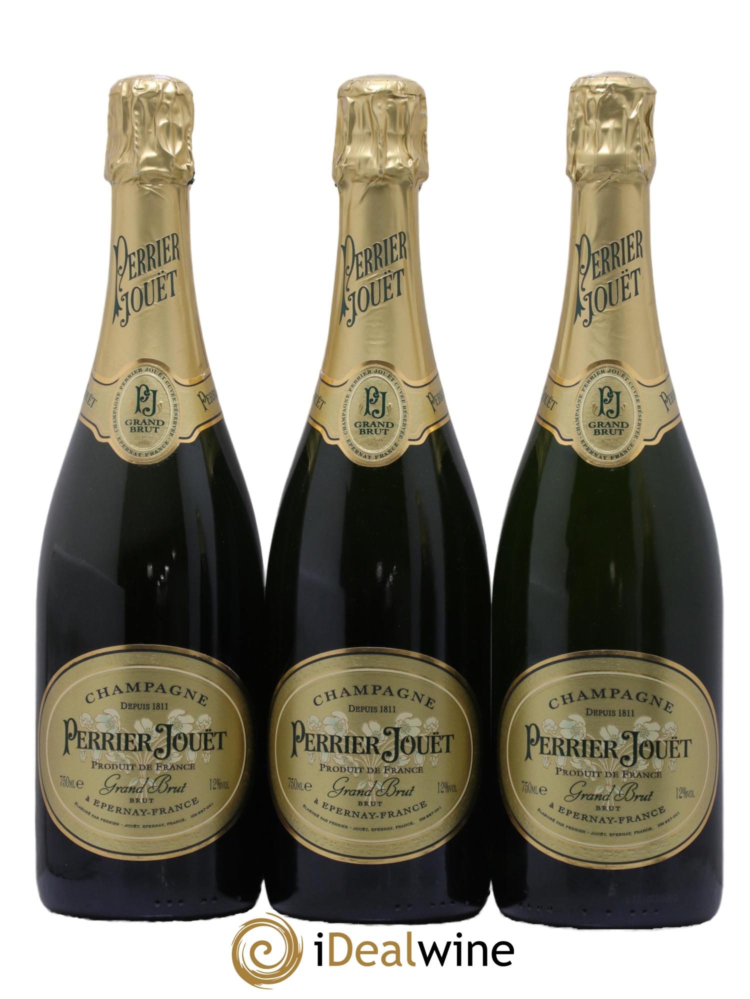 Grand Brut Perrier-Jouët - Lot de 3 bouteilles - 0