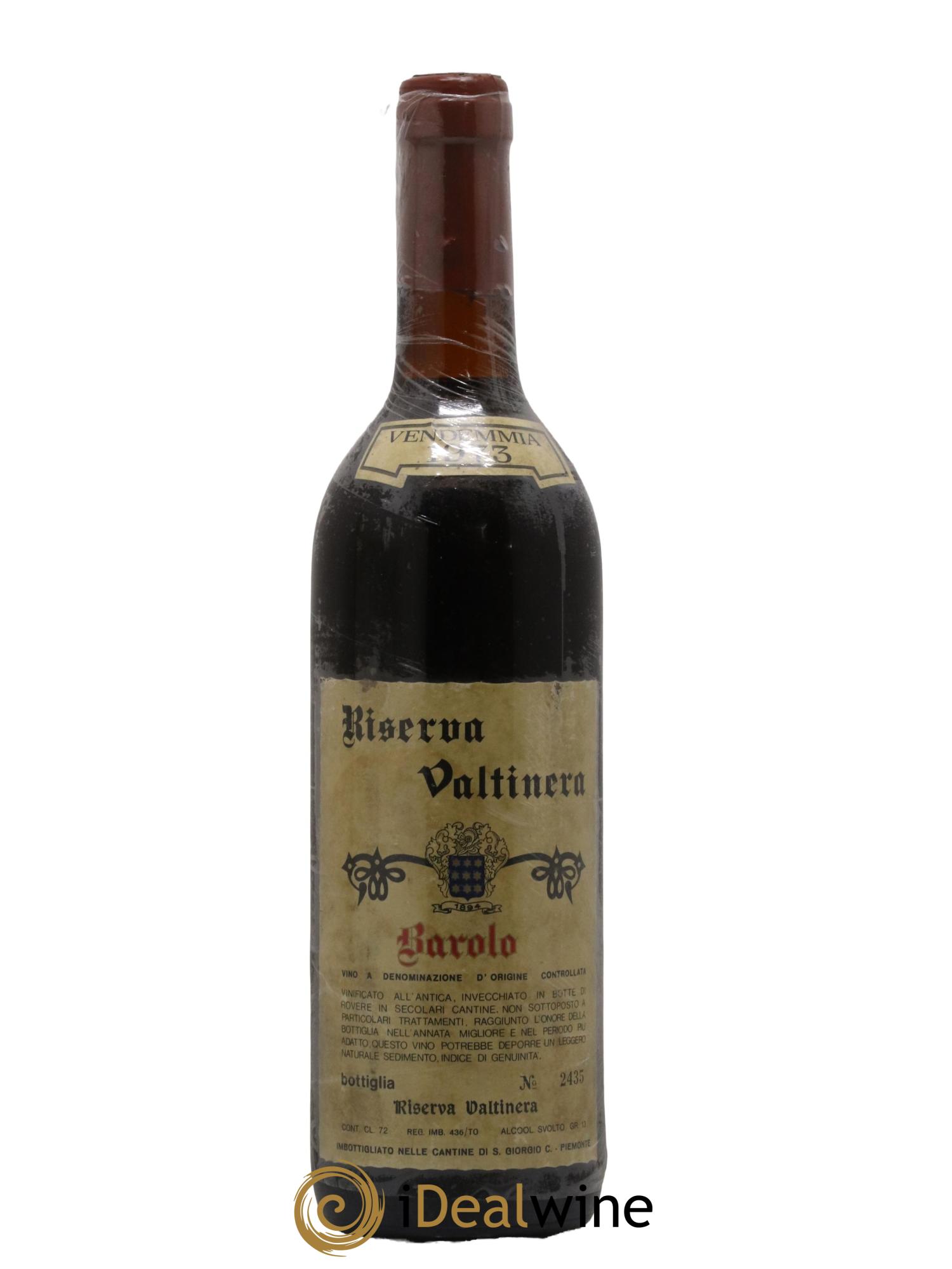 Barbaresco DOCG Riserva Valtinera Cantine San Giorgino 1973 - Lotto di 1 bottiglia - 0