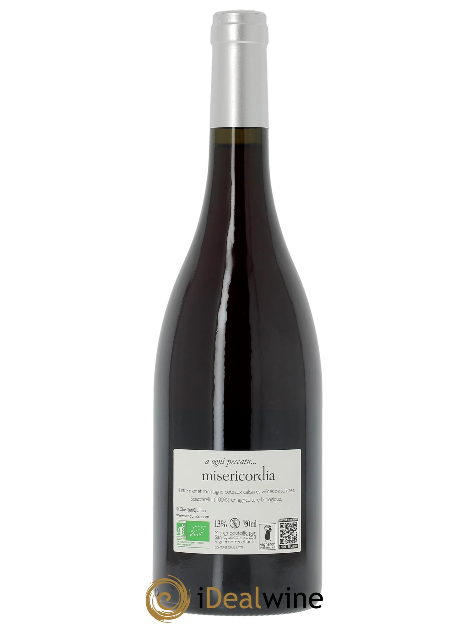 Patrimonio MIsericordia San Quilico  2024 - Lot of 1 bottle - 1