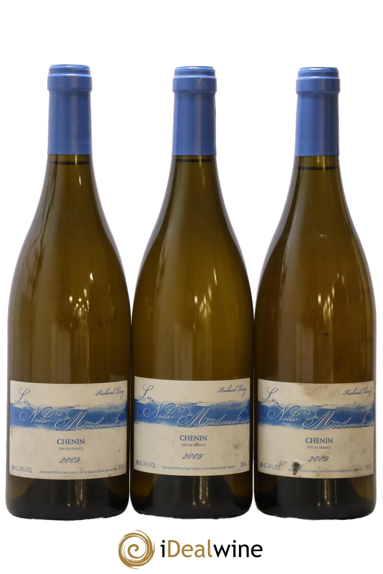 Vin de France Les Noëls de Montbenault Richard Leroy 2009 - Lot de 3 bouteilles - 0