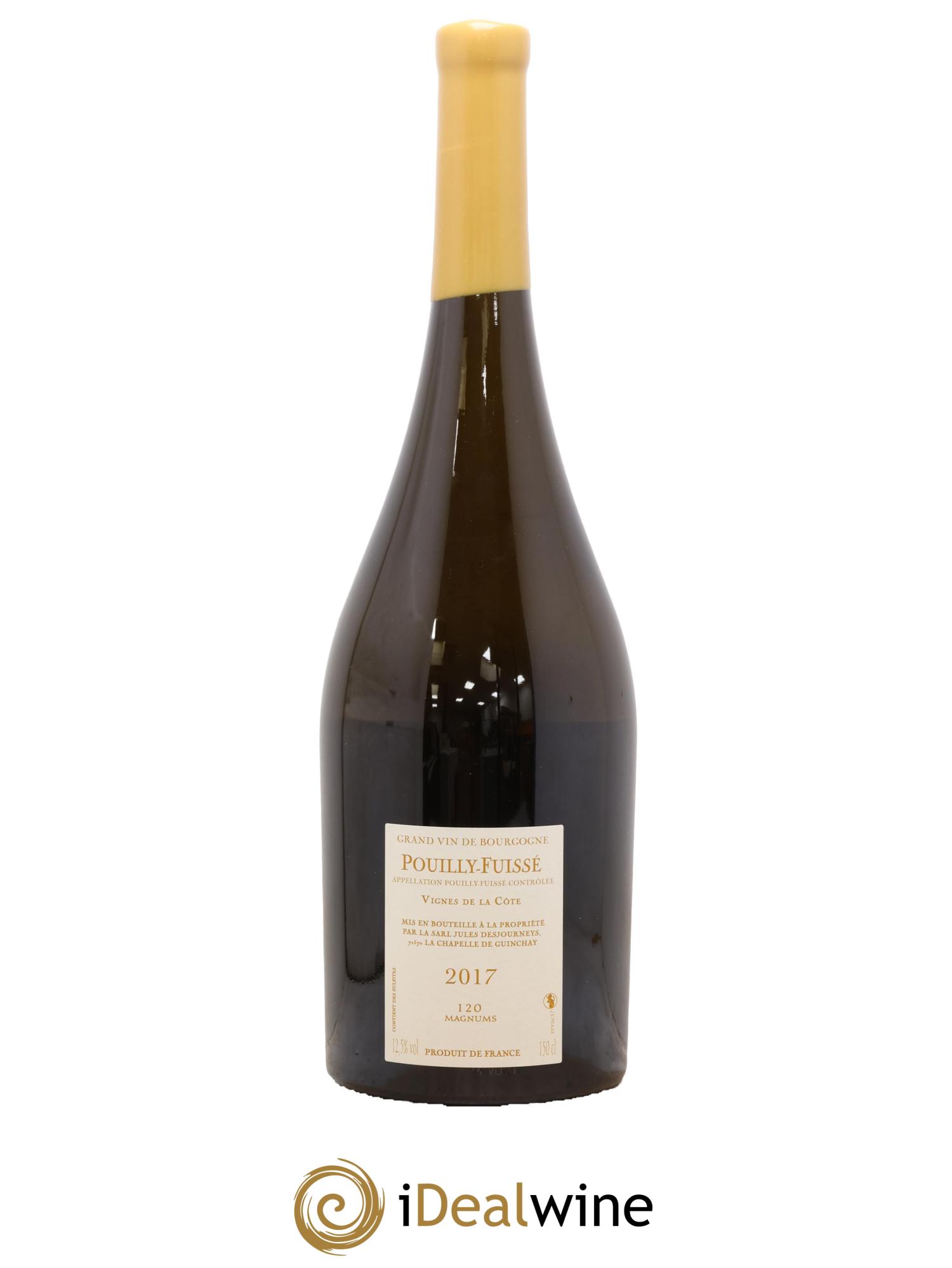 Pouilly-Fuissé Vignes de la Côte Jules Desjourneys 2017 - Posten von 1 Magnum - 1