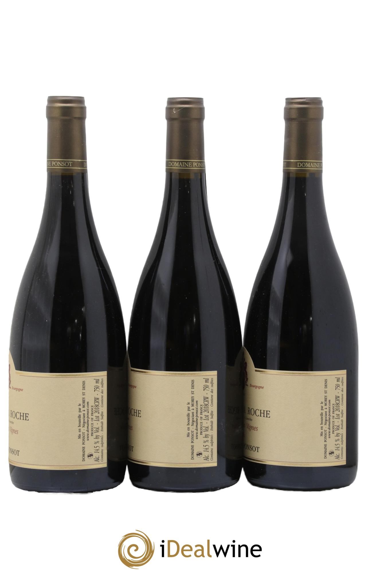 Clos de la Roche Grand Cru Vieilles Vignes Ponsot (Domaine) 2018 - Lot de 3 bouteilles - 1