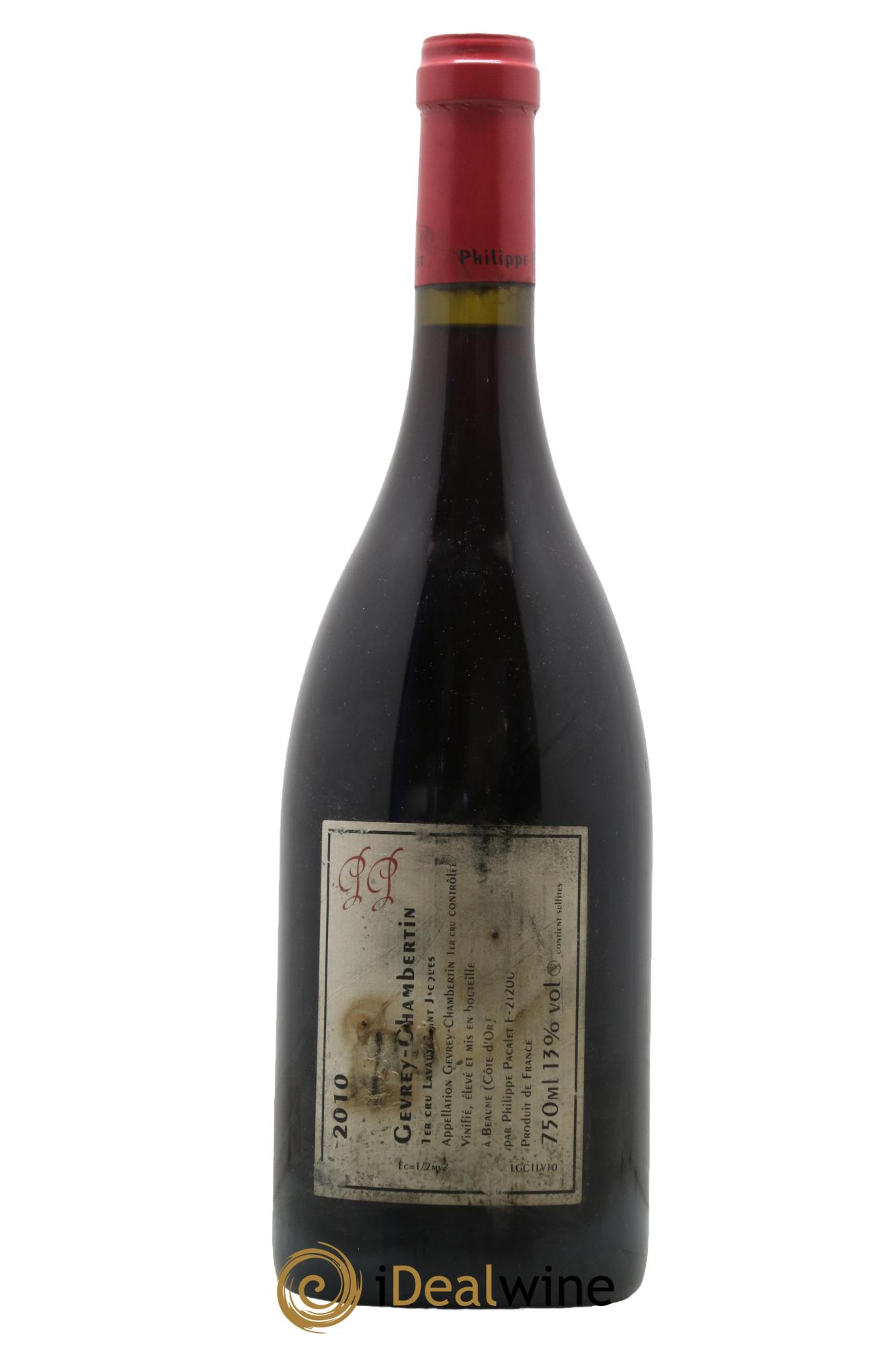 Gevrey-Chambertin 1er Cru Lavaux Saint-Jacques Philippe Pacalet 2010 - Lot of 1 bottle - 1
