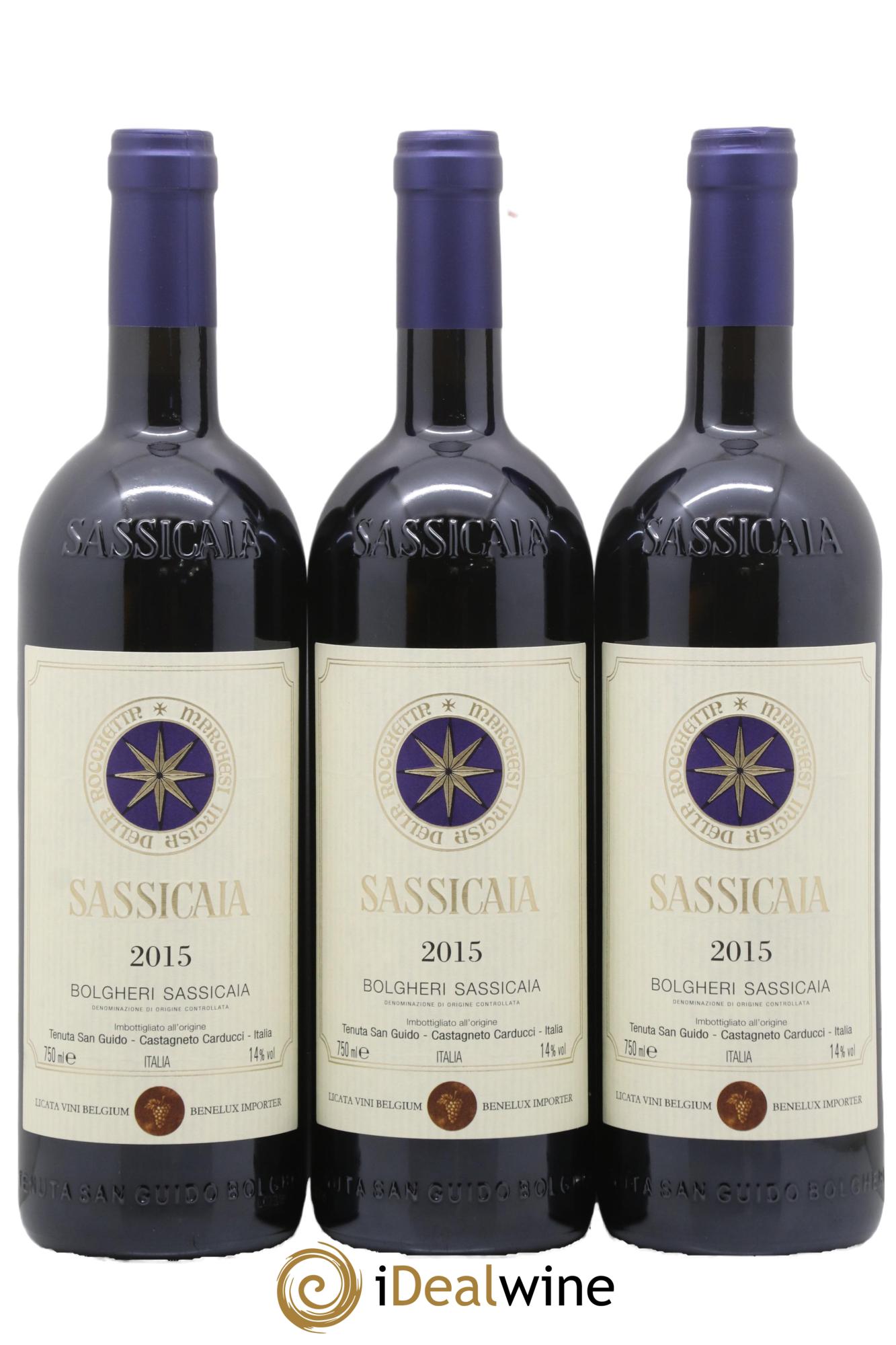 Bolgheri DOC Sassicaia Tenuta San Guido 2015 - Lotto di 6 bottiglie - 2