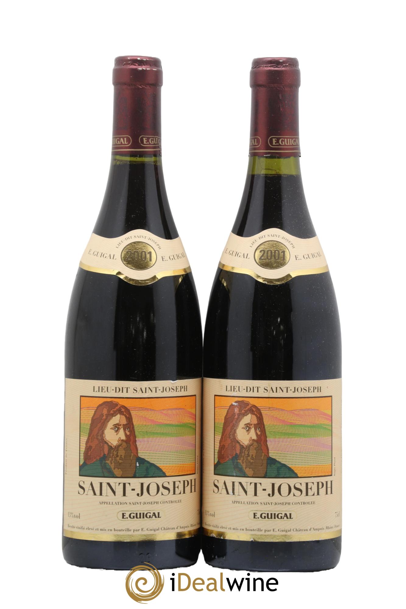 Saint-Joseph Lieu-dit Saint-Joseph Guigal 2001 - Lot of 2 bottles - 0