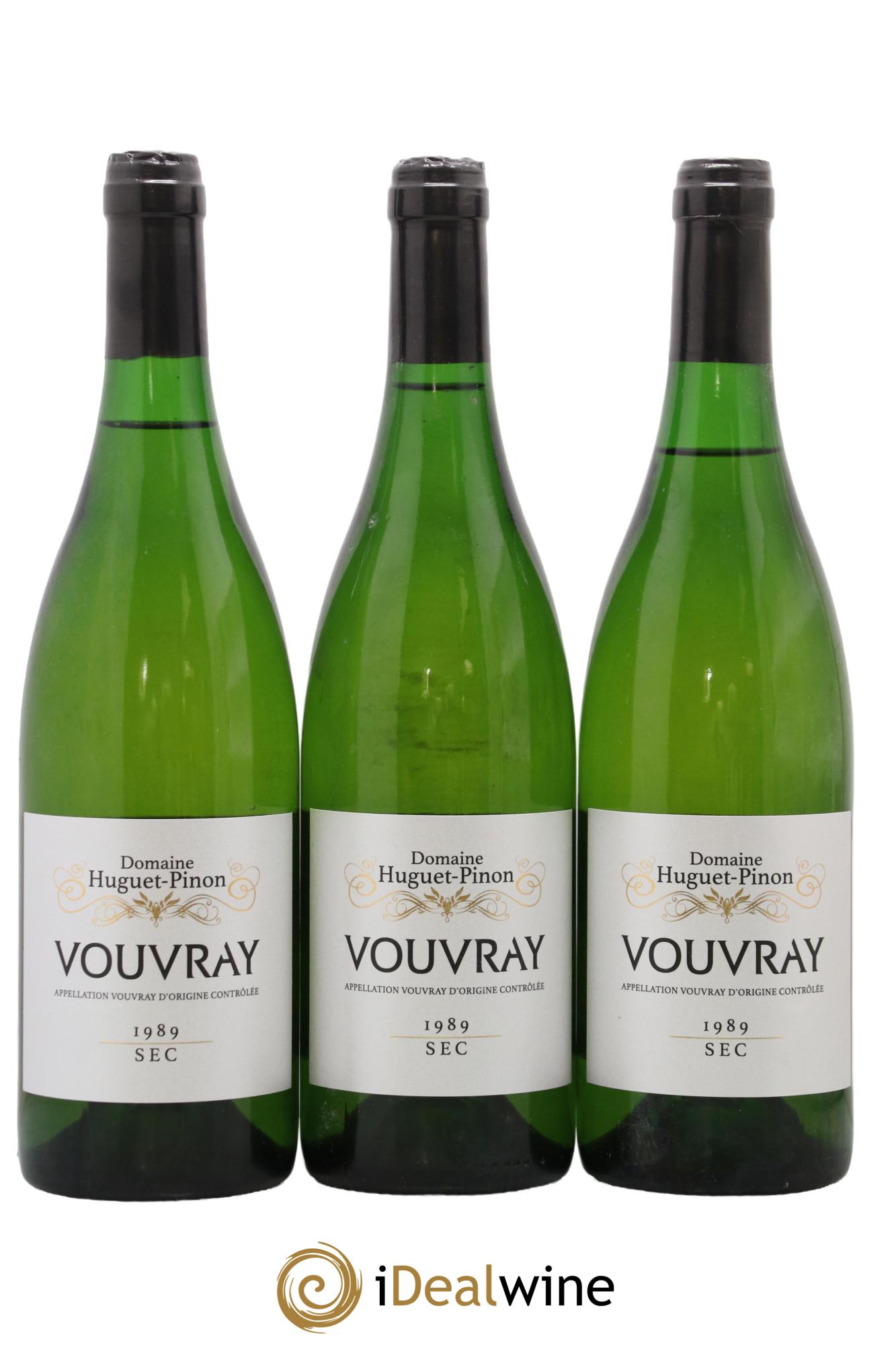Vouvray Huguet Pinon 1989 - Posten von 3 Flaschen - 0
