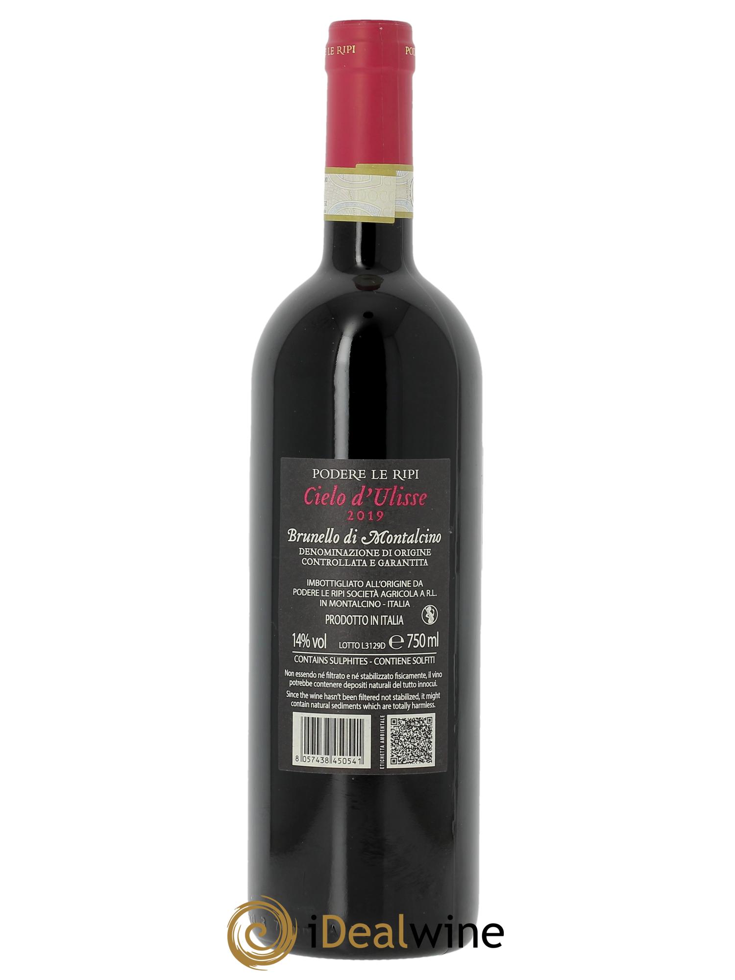 Brunello di Montalcino DOCG Podere Le Ripi Cielo d'Ulisse  2019 - Posten von 1 Flasche - 1