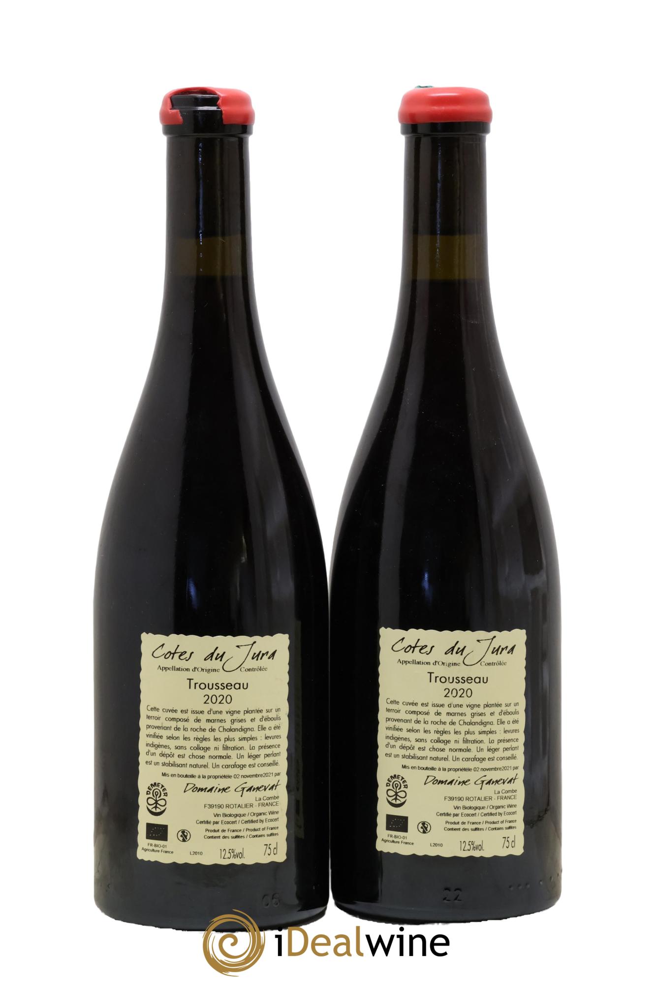 Côtes du Jura Plein Sud Jean-François Ganevat (Domaine) 2020 - Lot de 2 bouteilles - 1