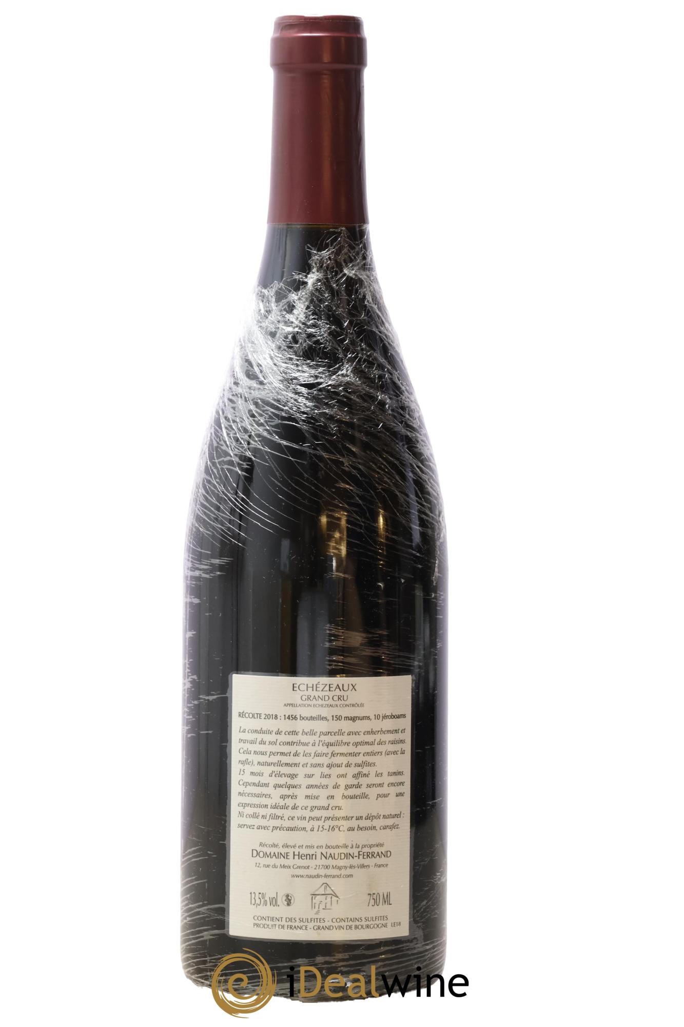 Echezeaux Grand Cru Naudin-Ferrand (Domaine) 2018 - Lot de 1 bouteille - 1