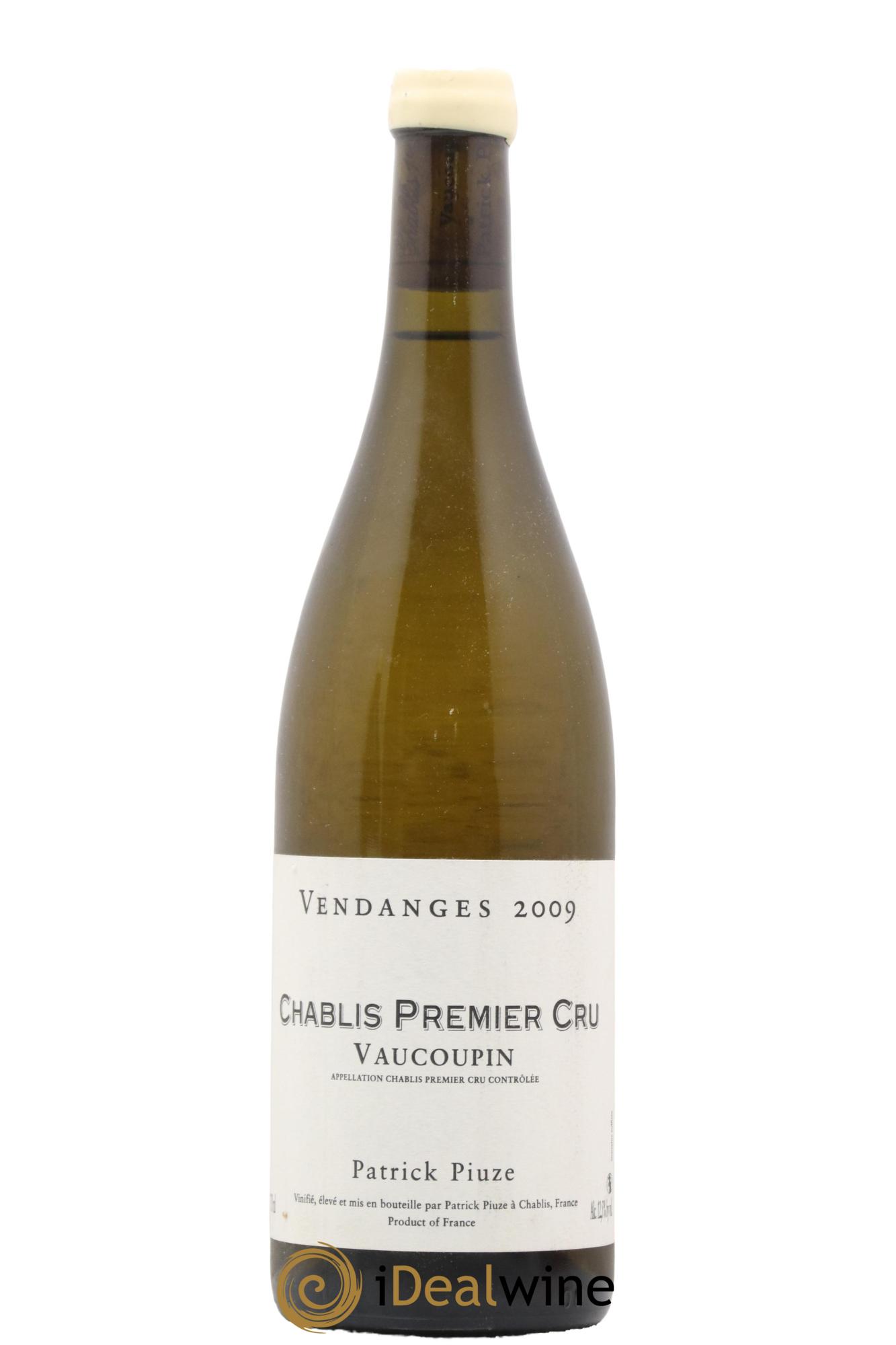 Chablis 1er Cru Vaucopin Patrick Piuze (Domaine) 2009 - Lot de 1 bouteille - 0