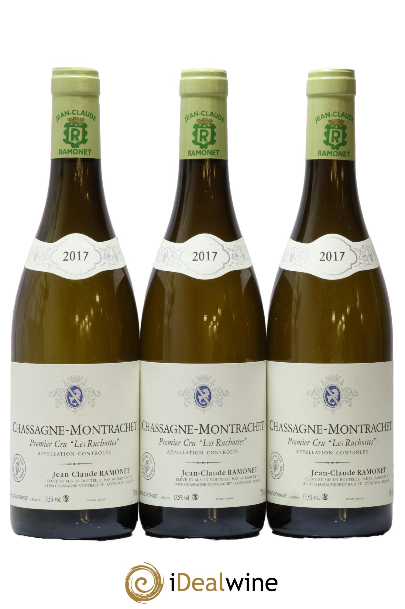 Chassagne-Montrachet 1er Cru Les Ruchottes Ramonet (Domaine) 2017 - Lot de 3 bouteilles - 0