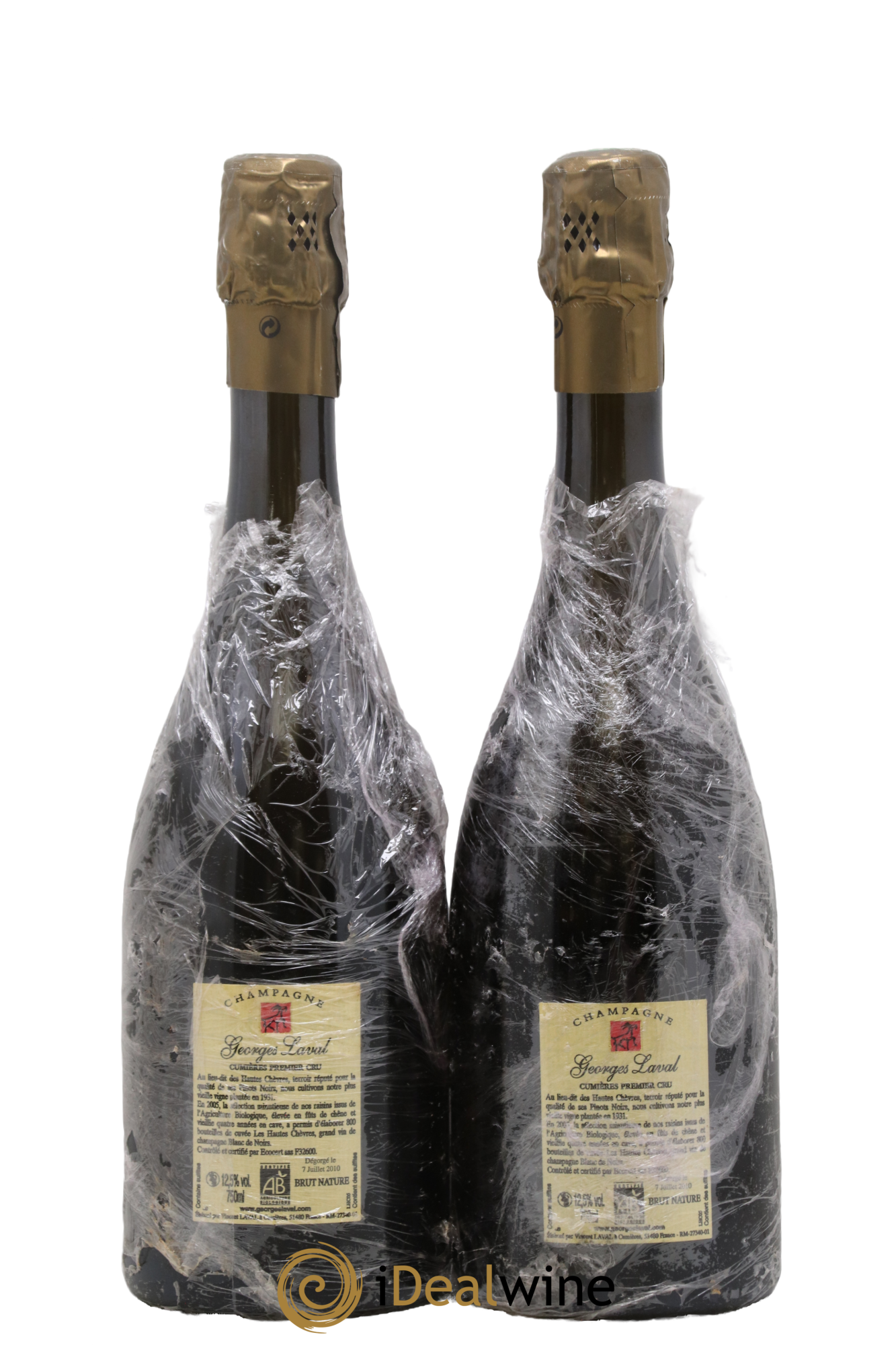 Les Hautes Chèvres 1er Cru Brut Nature Georges Laval 2005 - Posten von 2 Flaschen - 1
