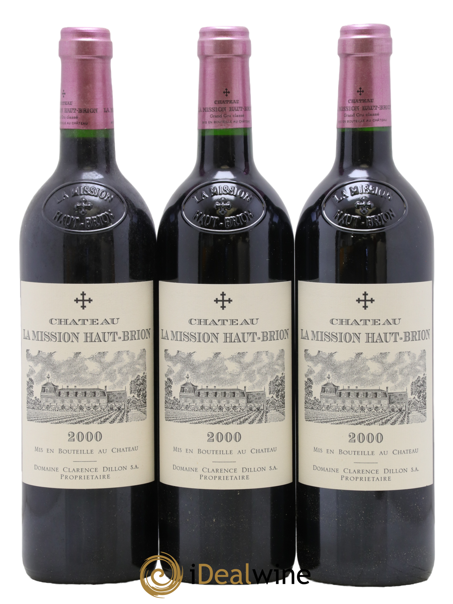 Château la Mission Haut-Brion Cru Classé de Graves 2000 - Lot of 6 bottles - 3