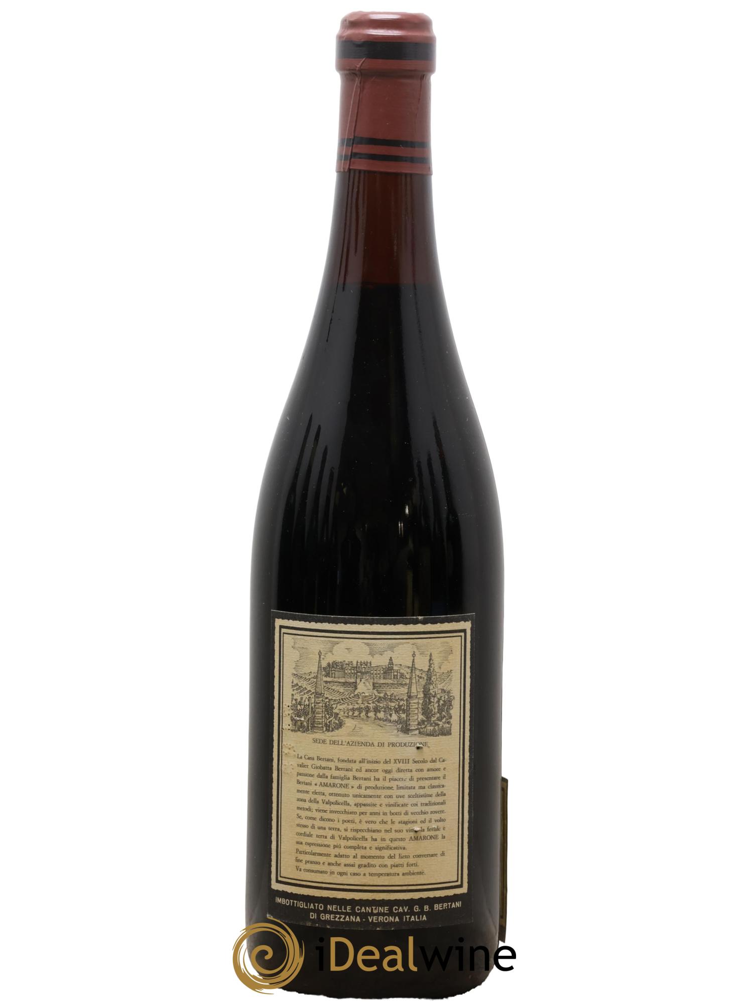 Amarone della Valpolicella DOC Bertani 1964 - Lot de 1 bouteille - 1
