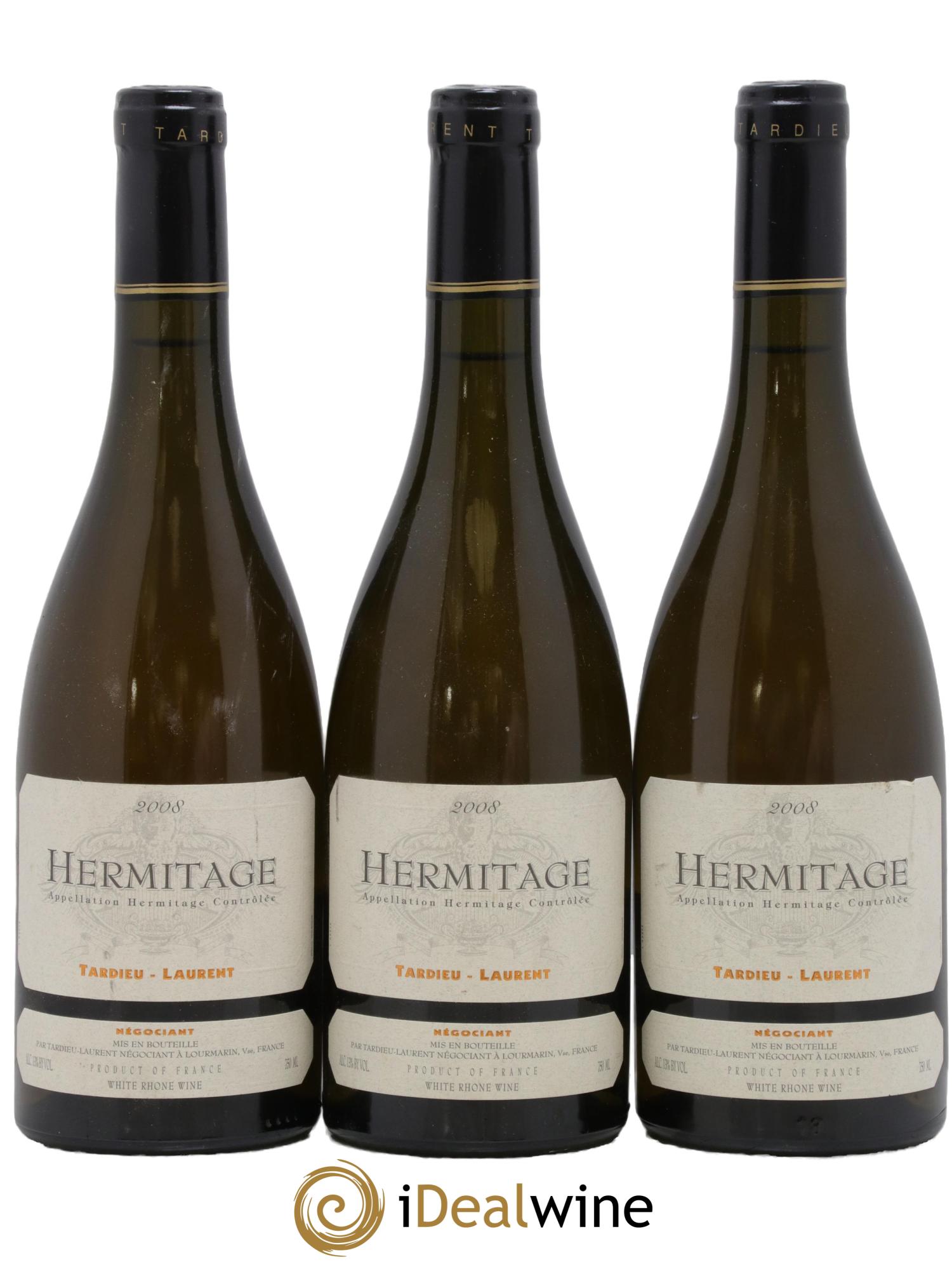 Hermitage Tardieu-Laurent Famille Tardieu 2008 - Lot de 3 bouteilles - 0