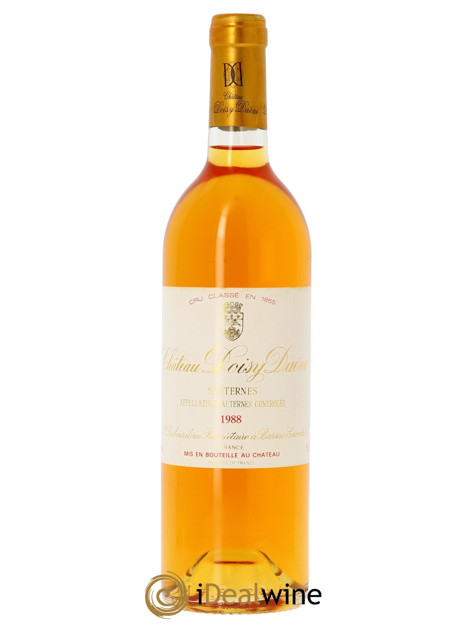 Château Doisy Daëne 2ème Grand Cru Classé (Cassetta in legno a partire da 6 bt) 1988 - Lotto di 1 bottiglia - 0