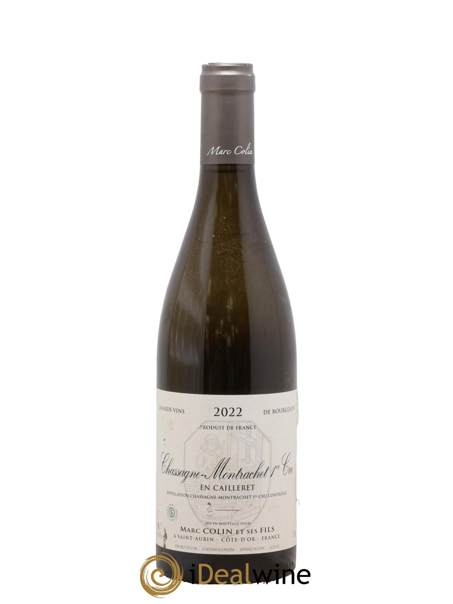Chassagne-Montrachet 1er Cru Les Caillerets Marc Colin & Fils 2022 - Lot de 1 bouteille - 0