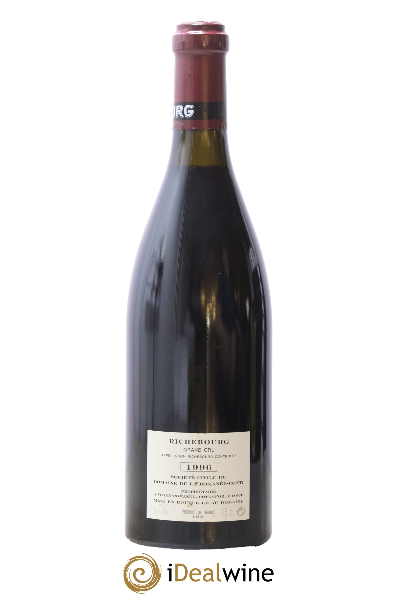 Richebourg Grand Cru Domaine de la Romanée-Conti 1996 - Lot of 1 bottle - 1