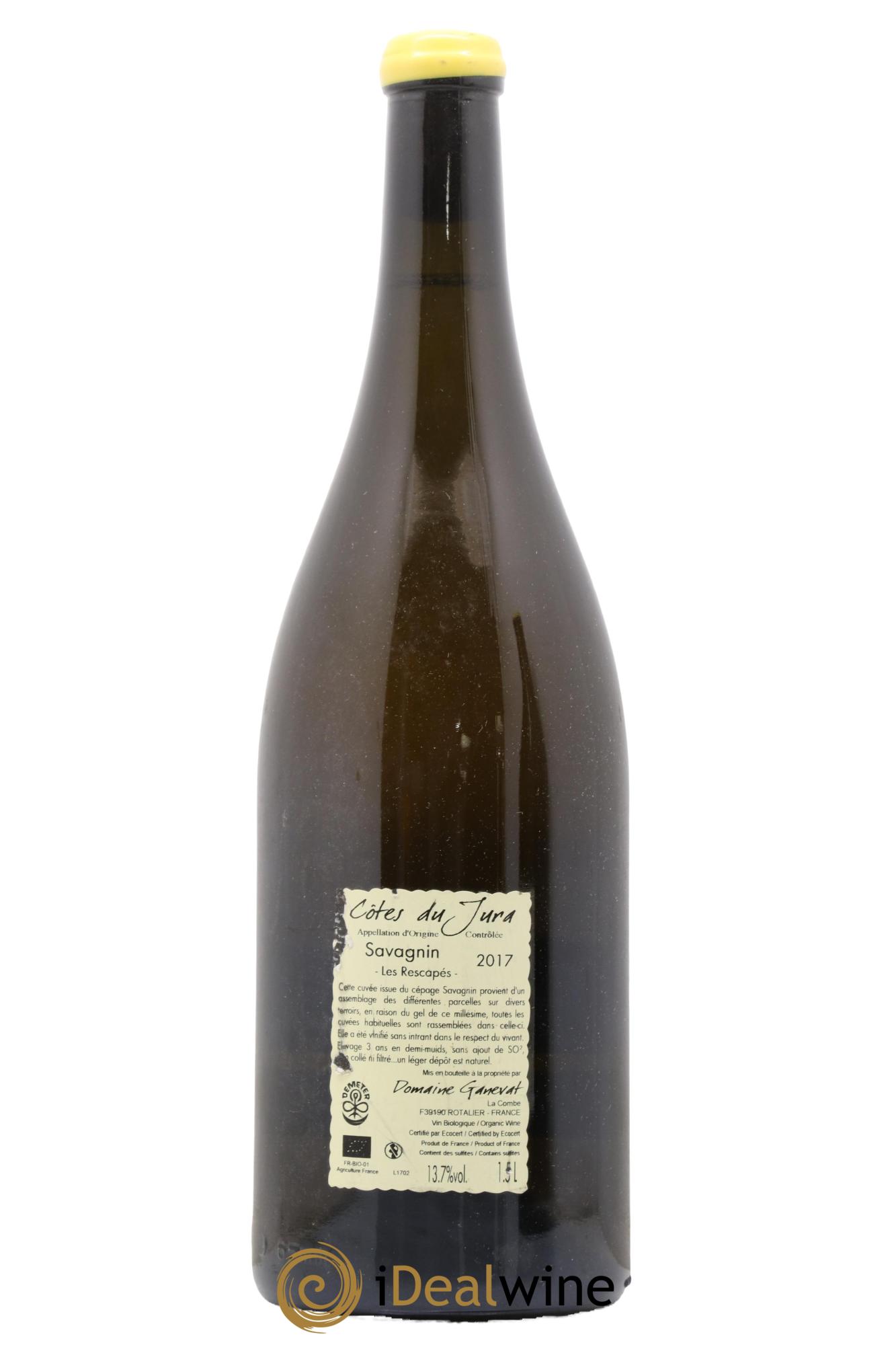 Côtes du Jura Savagnin Les Rescapés Jean-François Ganevat (Domaine) 2017 - Lot de 1 magnum - 1