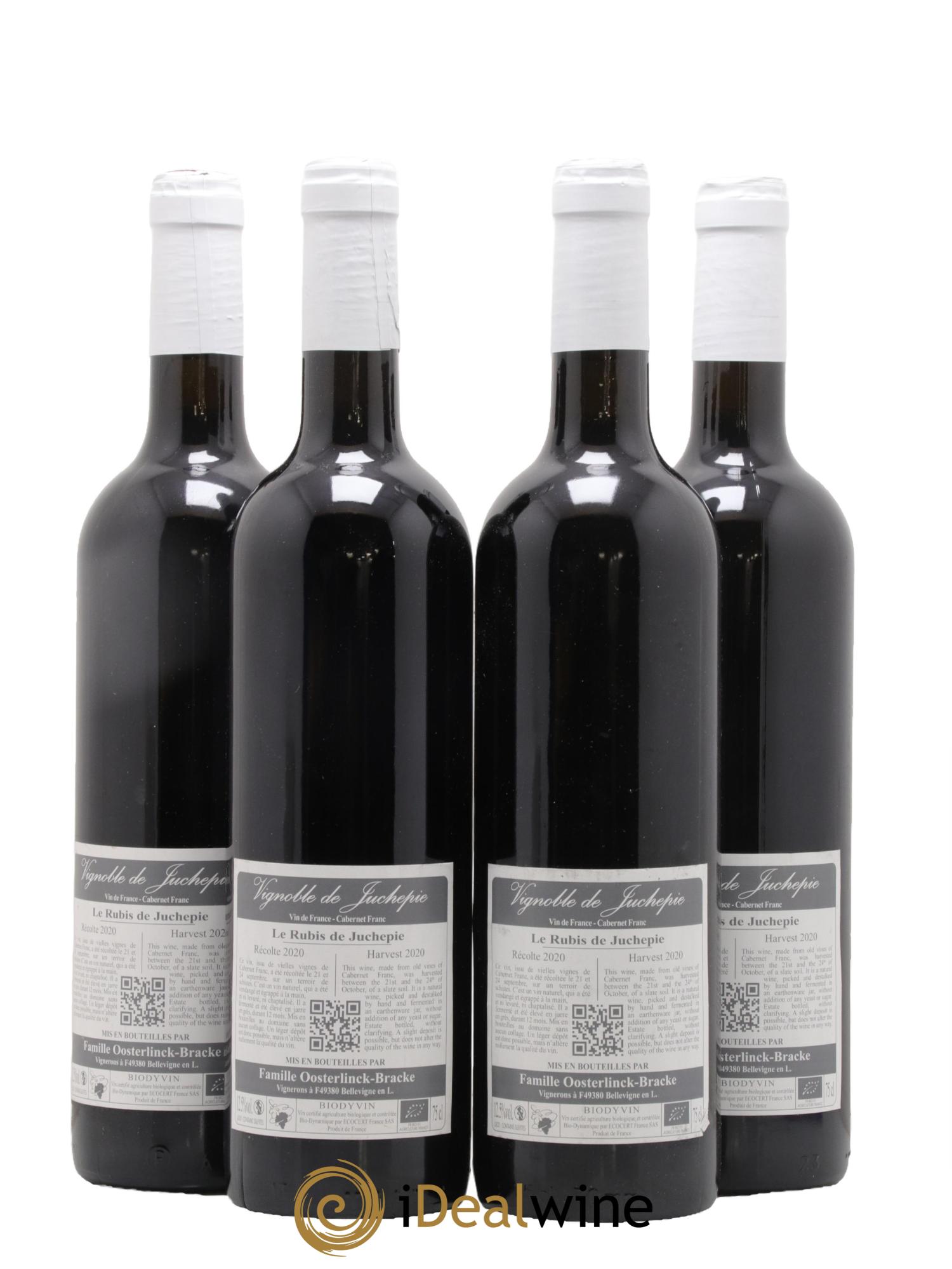 Vin de France Rubis De Juchepie Domaine Juchepie 2020 - Lot de 4 bouteilles - 1