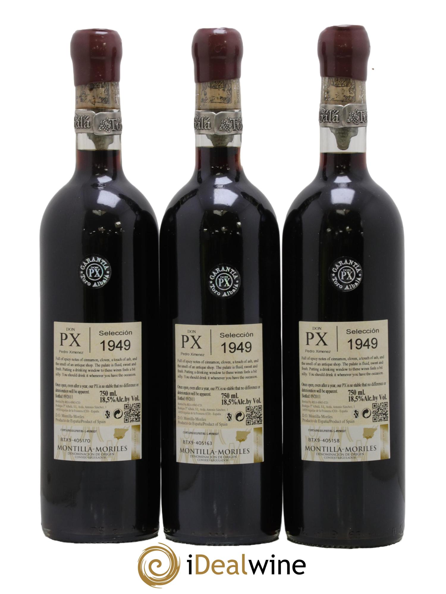 Montilla Moriles Don PX Seleccion Toro Albala 1949 - Lot de 6 bouteilles - 4