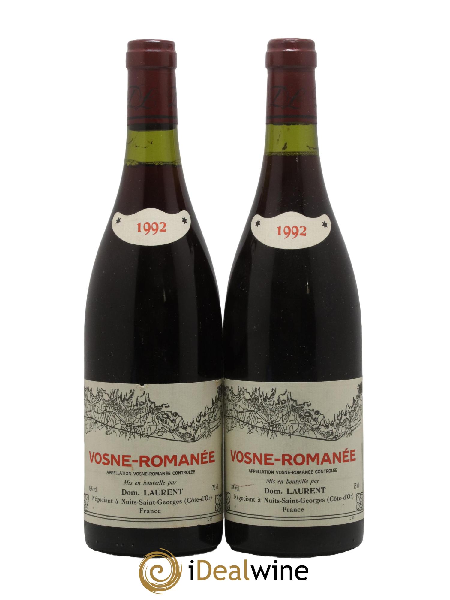 Vosne-Romanée Dominique Laurent 1992 - Lot de 2 bouteilles - 0