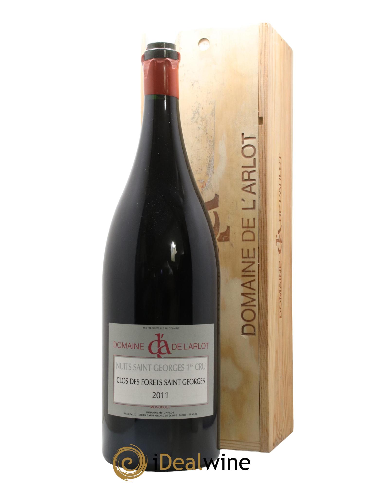 Nuits-Saint-Georges 1er Cru Clos des Forêts Saint-Georges Domaine de l'Arlot 2011 - Lot de 1 double magnum - 0