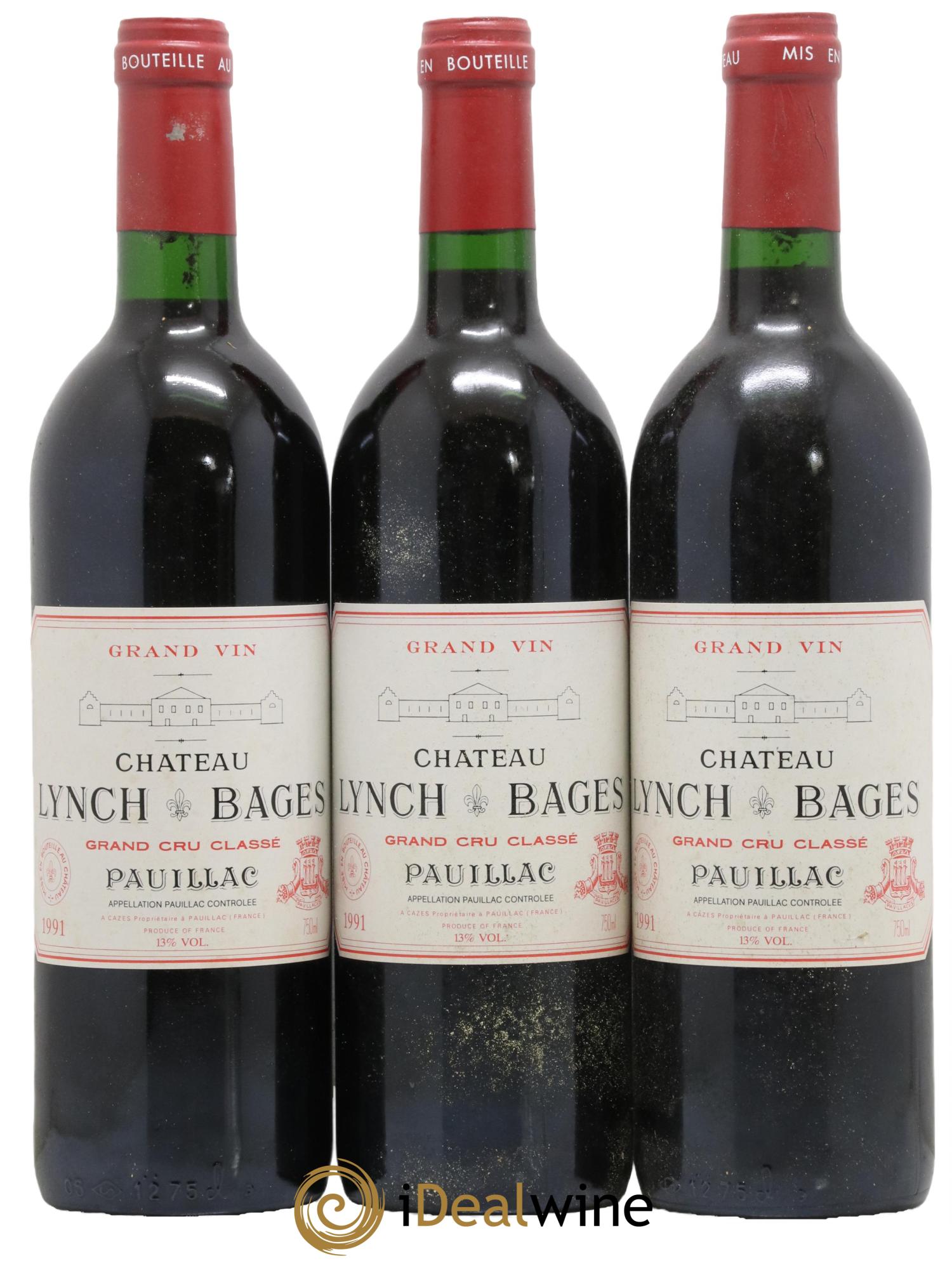 Château Lynch Bages 5ème Grand Cru Classé 1991 - Lot de 6 bouteilles - 2