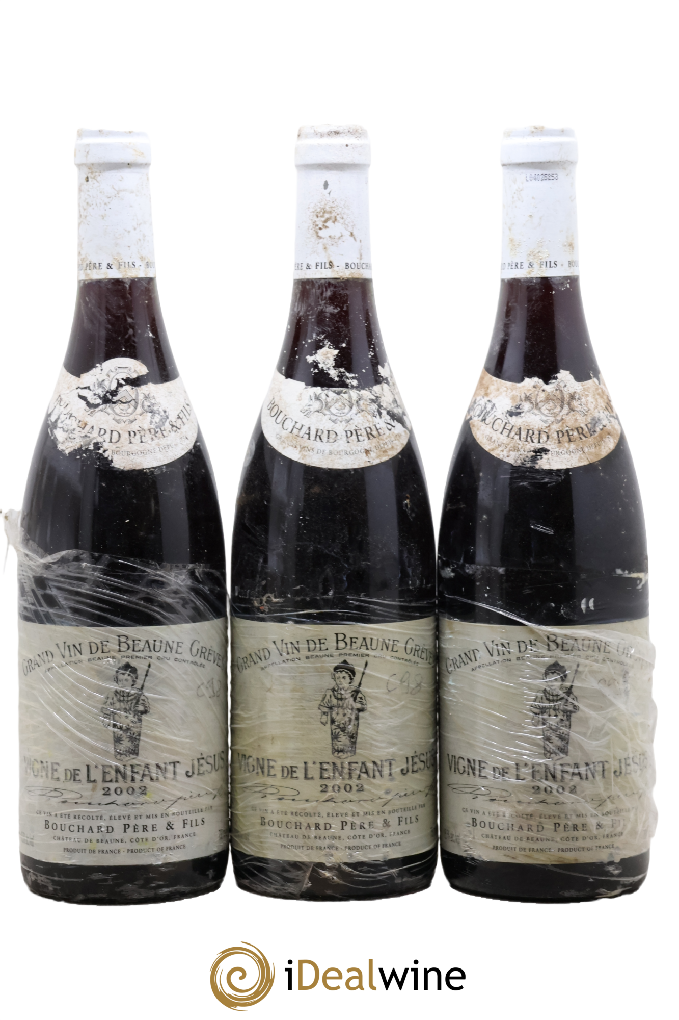 Beaune 1er Cru Grèves - Vigne de l'Enfant Jésus Bouchard Père & Fils 2002 - Lotto di 3 bottiglie - 0
