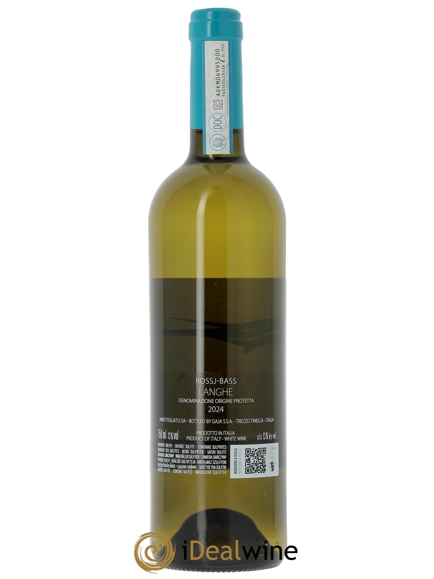 Langhe DOC Gaja Rossj-Bass Angelo Gaja  2024 - Lot de 1 bouteille - 1