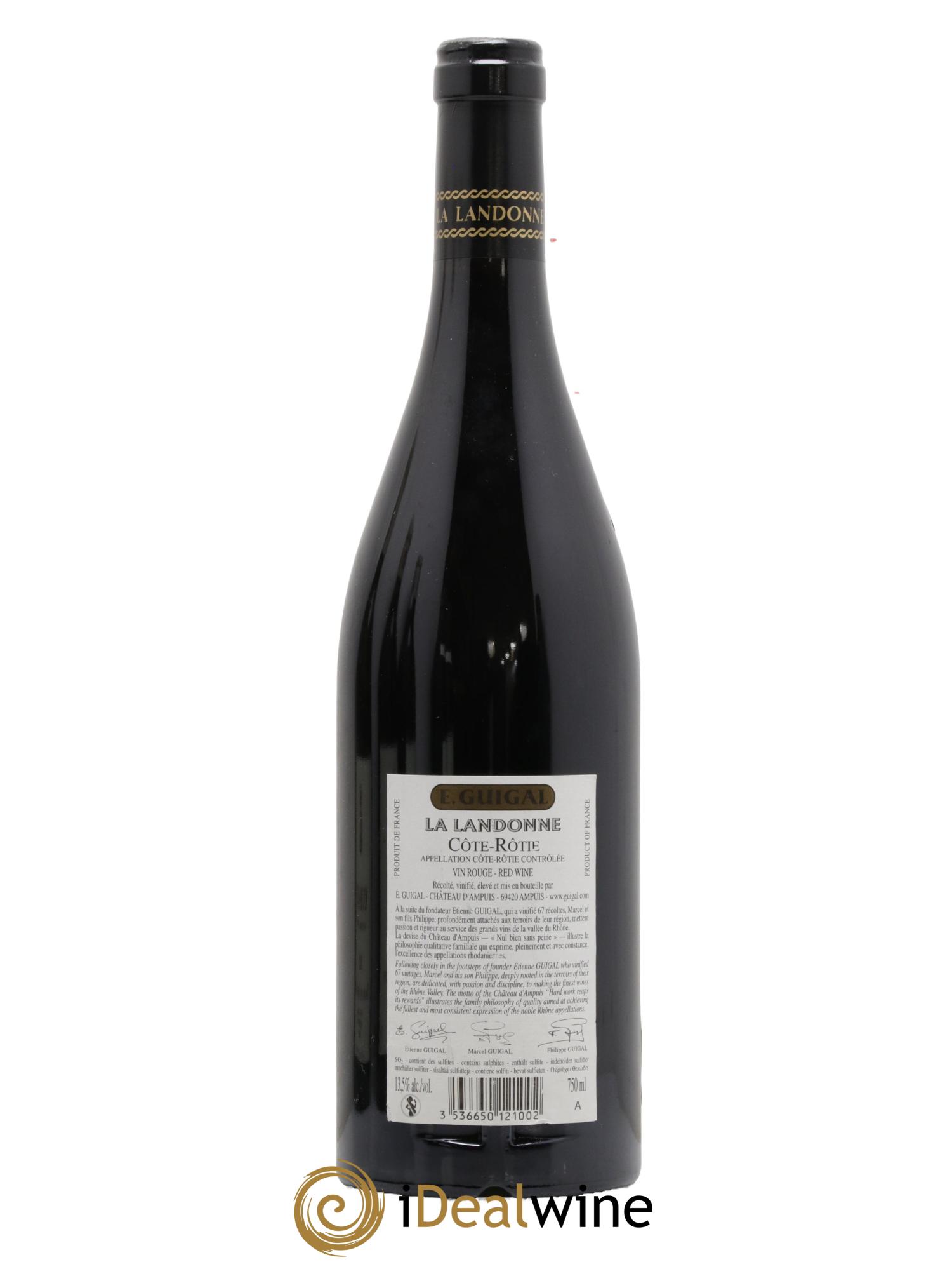 Côte-Rôtie La Landonne Guigal 2016 - Lot of 1 bottle - 1