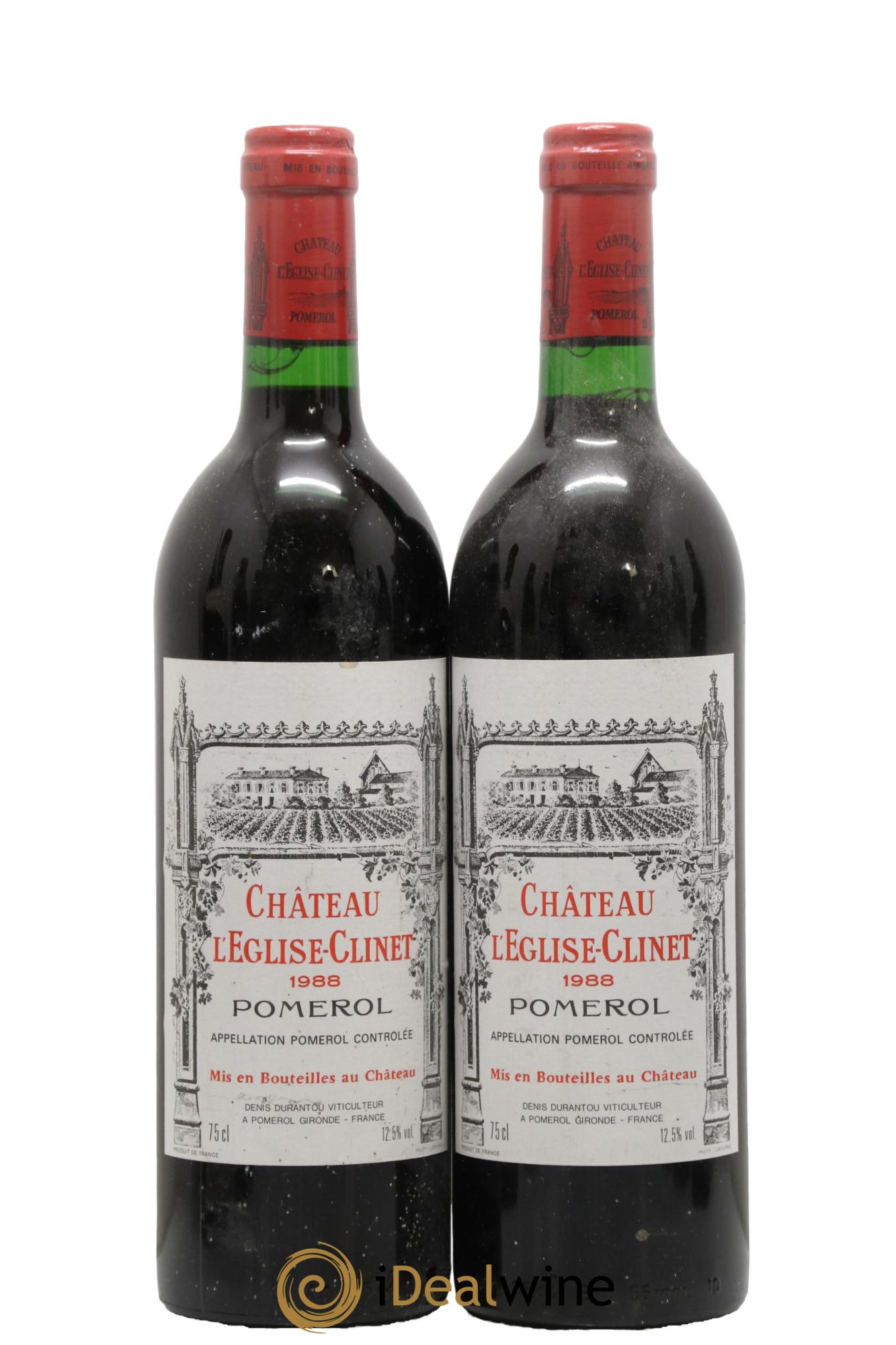 Château l' Église Clinet 1988 - Posten von 2 Flaschen - 0