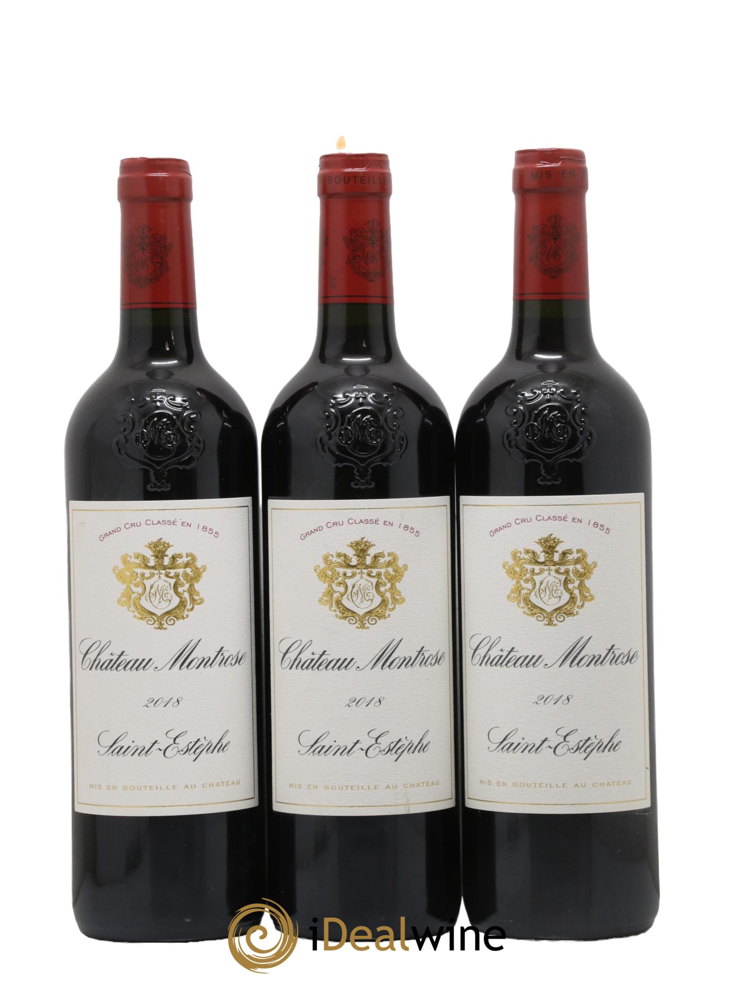 Château Montrose 2ème Grand Cru Classé 2018 - Lot de 3 bouteilles - 0